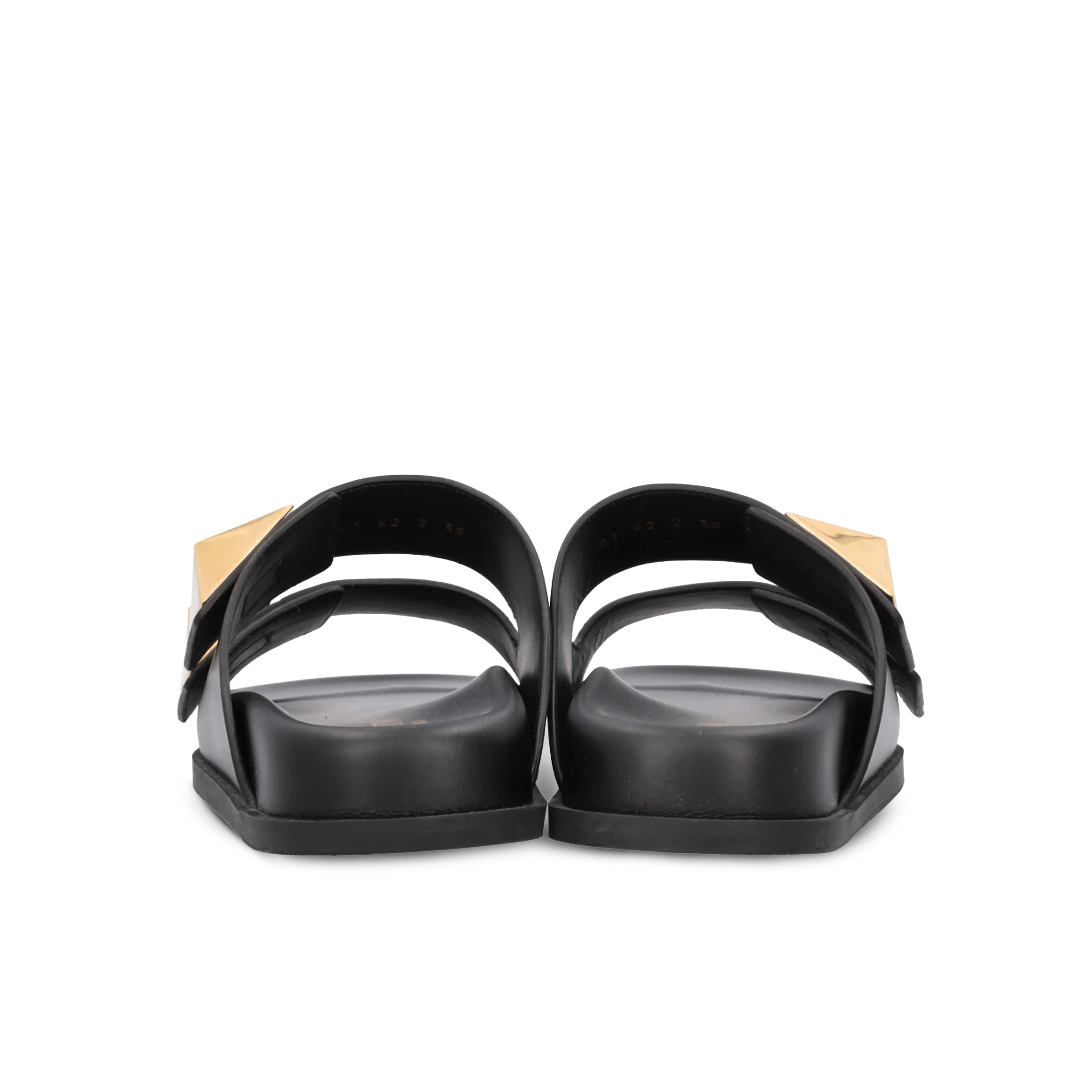 Sandalias Negras Valentino Big Stud