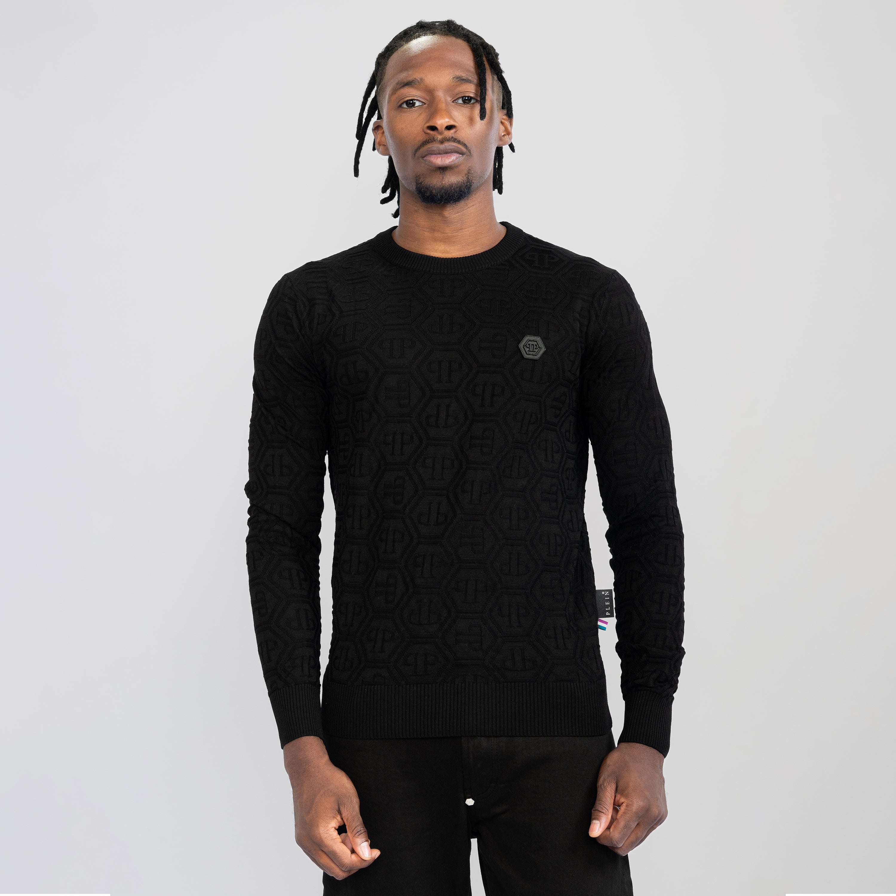 Buzo Negro Philipp Plein PP Monogram