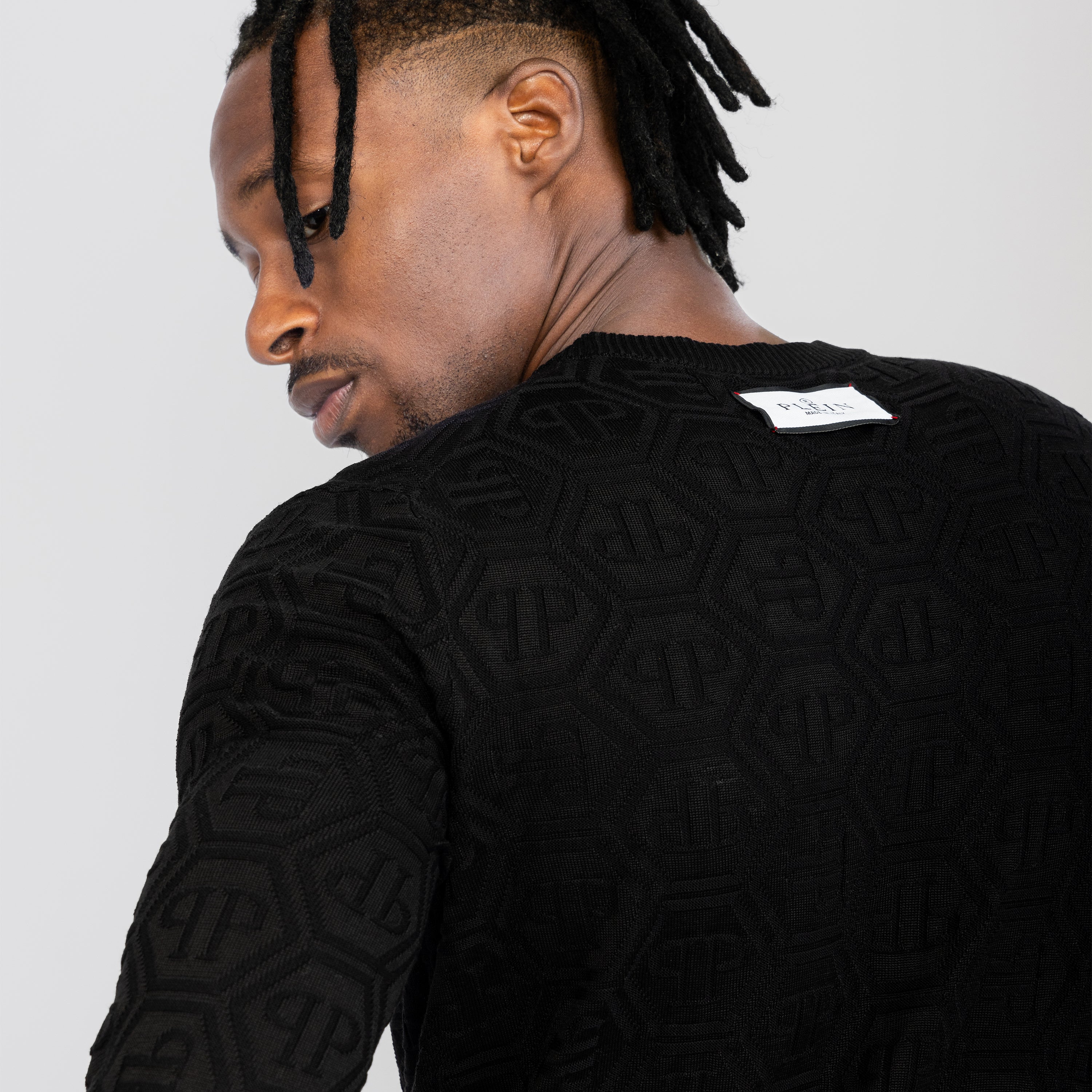Buzo Negro Philipp Plein PP Monogram