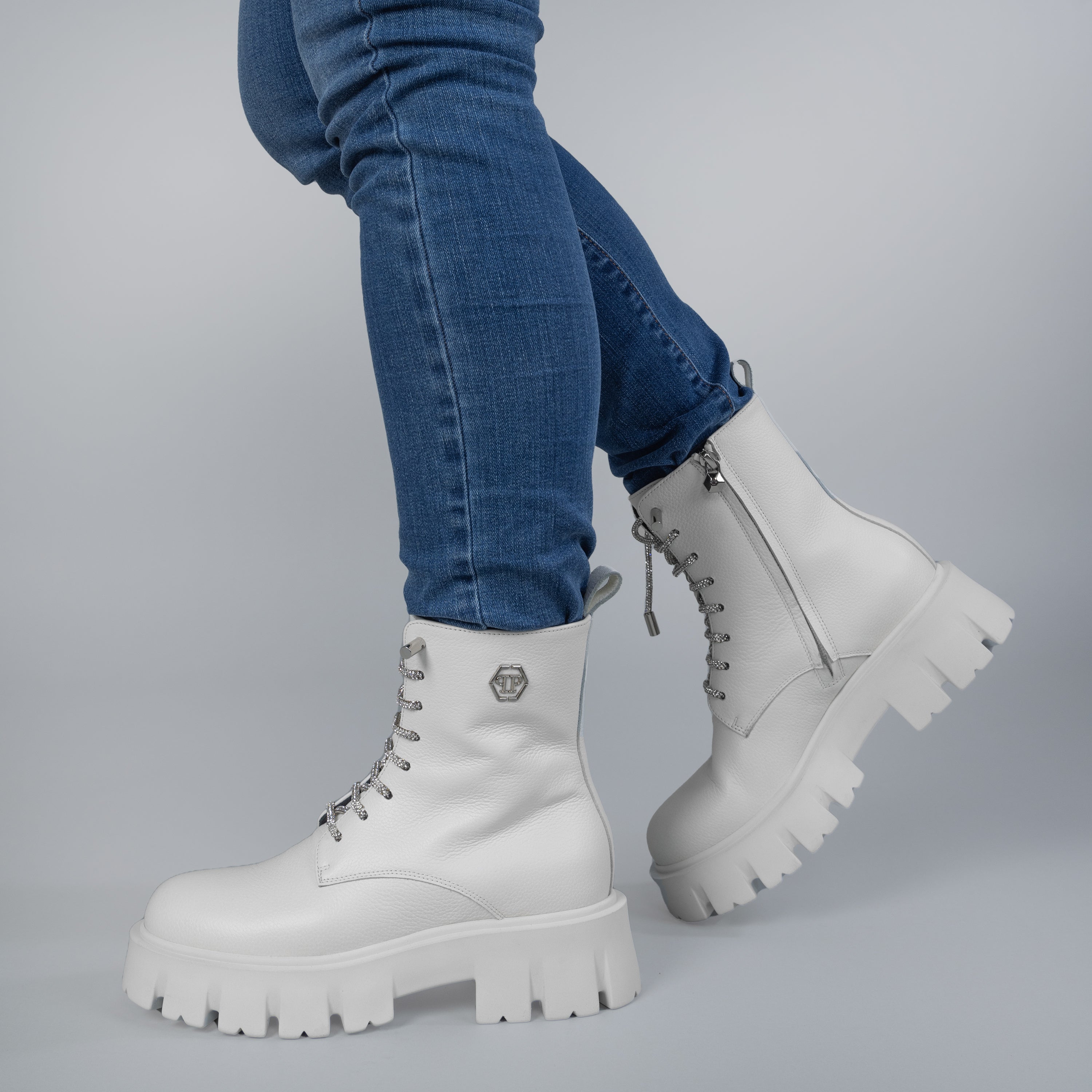 Botas Blancas Philipp Plein PP