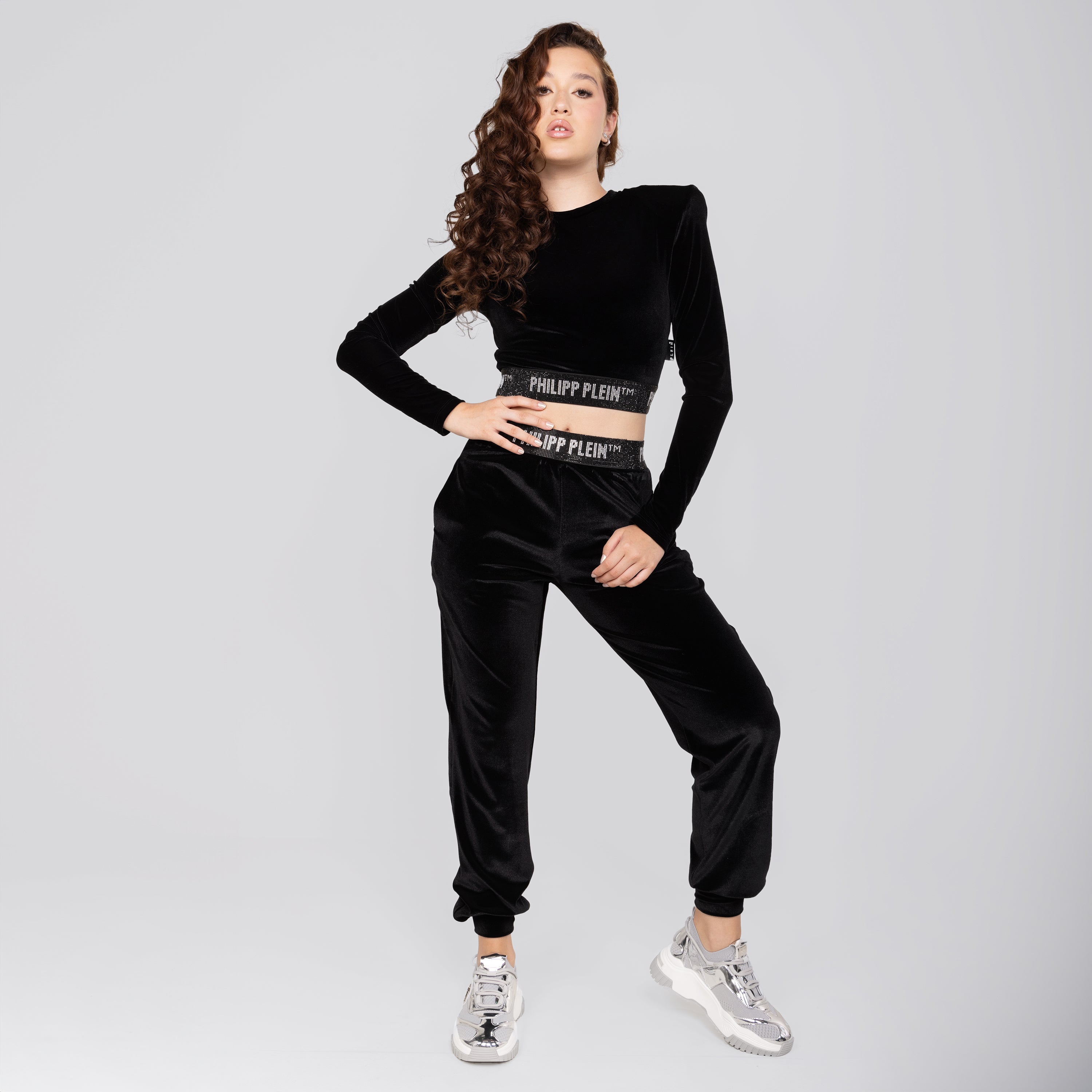 Jogger Negra Philipp Plein Crystals