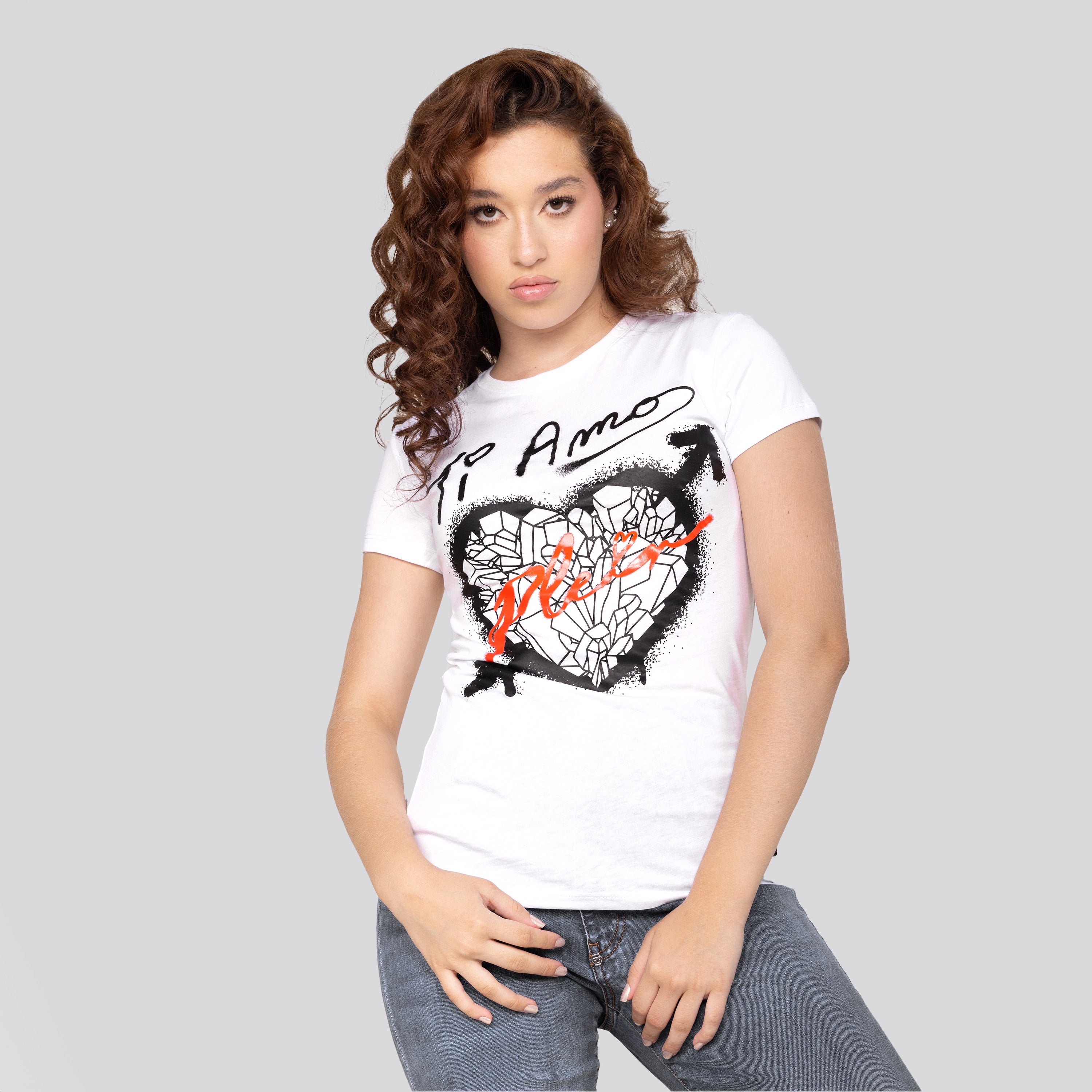 Camiseta Blanca Philipp Plein Ti Amo