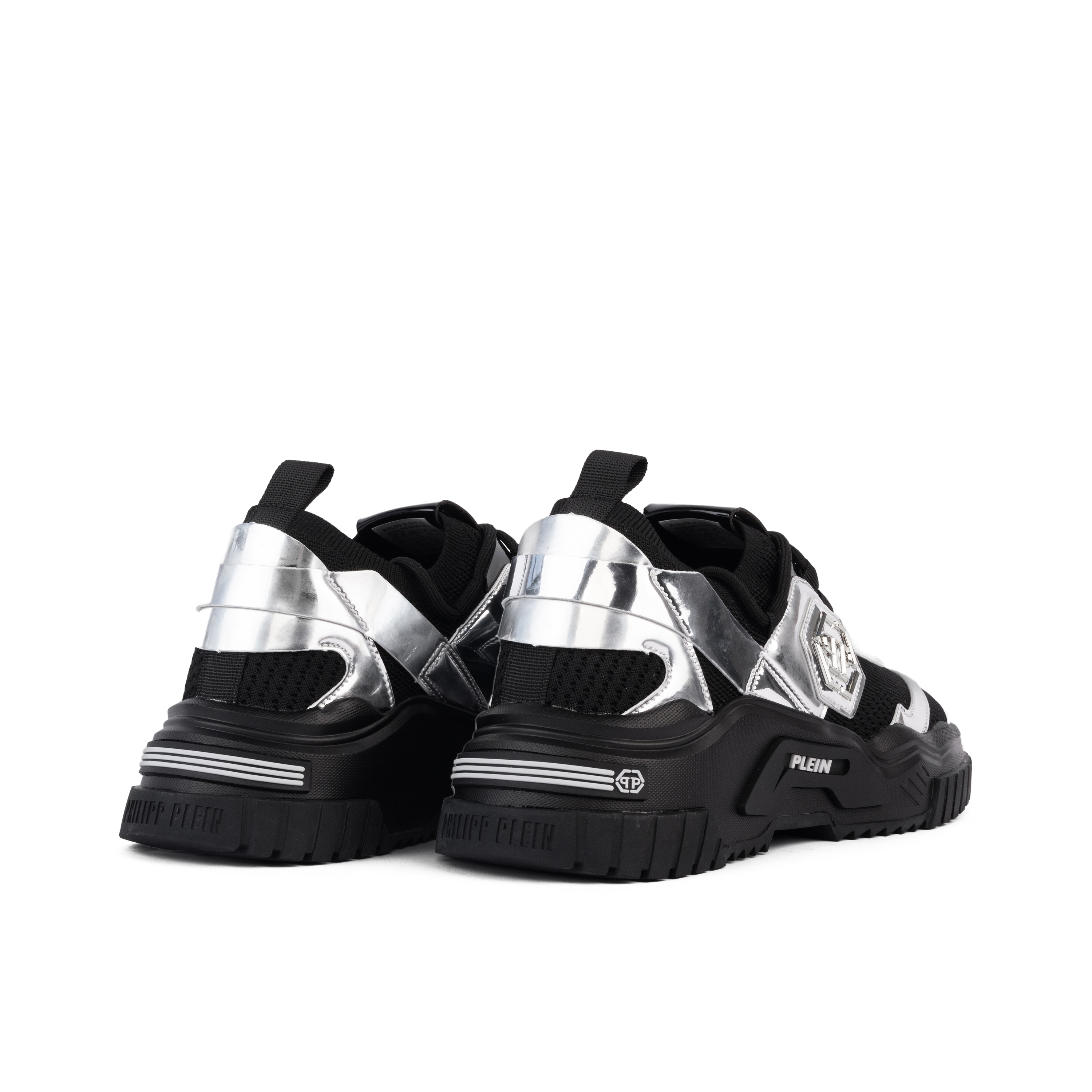 Sneakers Negros Plateados Philipp Plein Predator