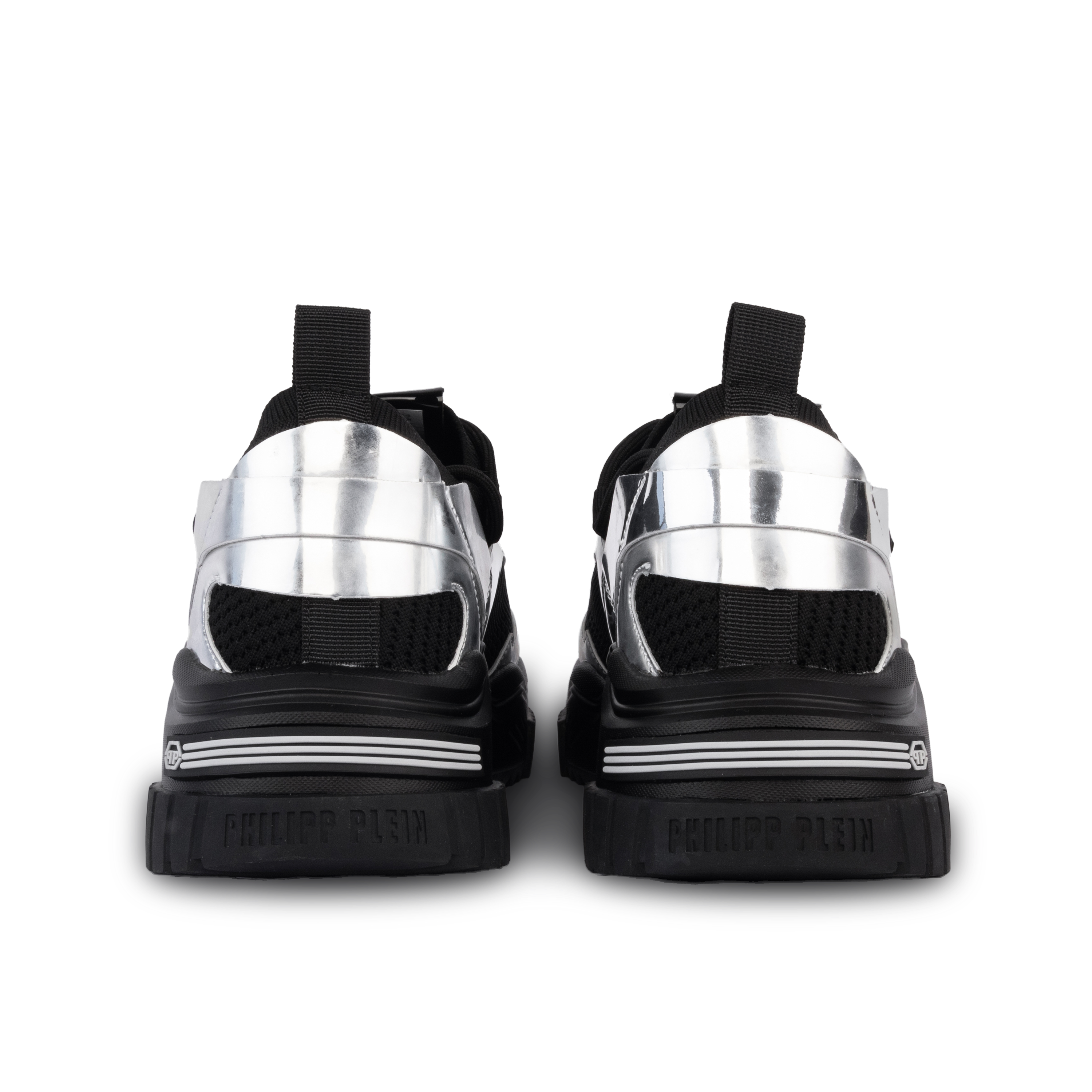 Sneakers Negros Plateados Philipp Plein Predator