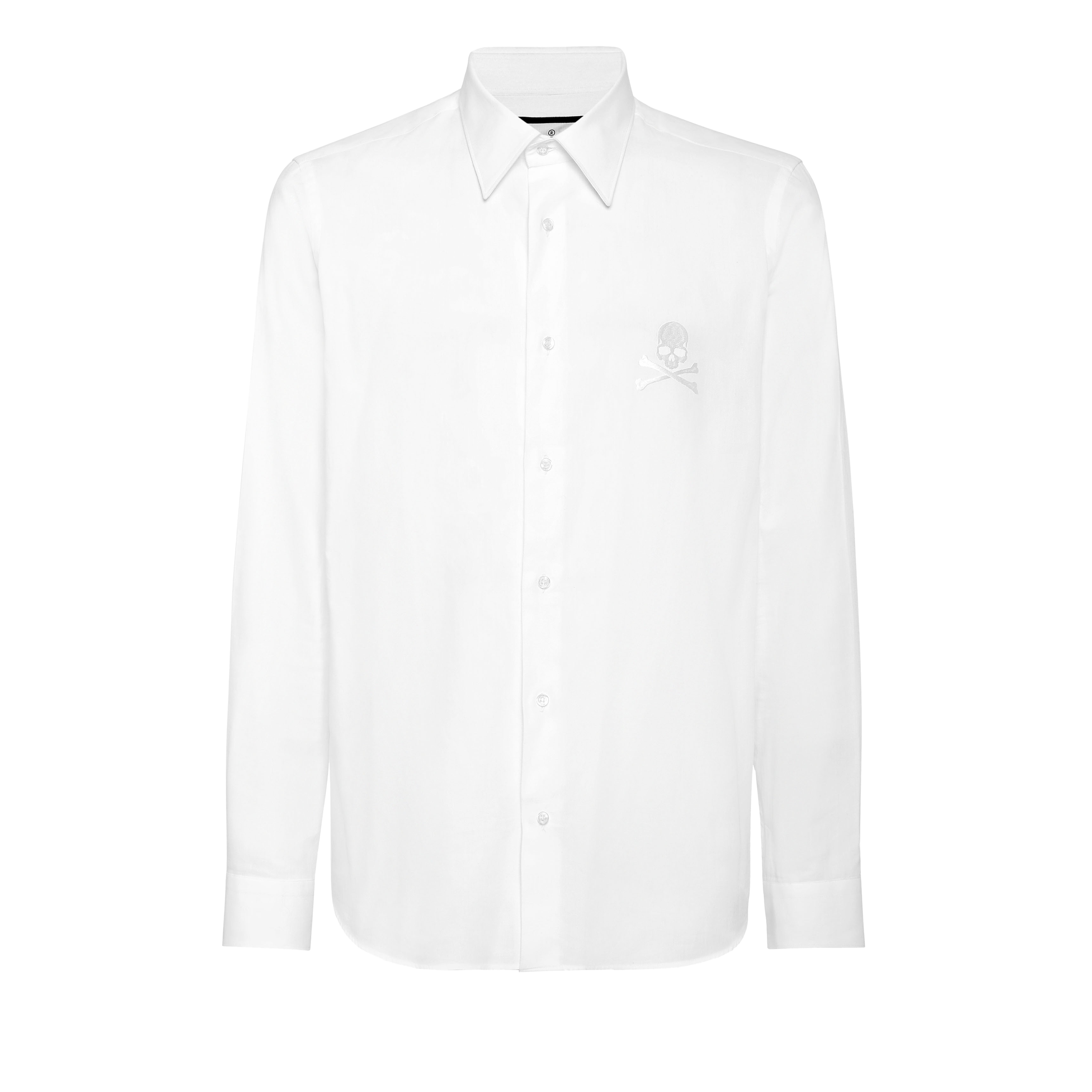 Camisa Blanca Philipp Plein Herringbone