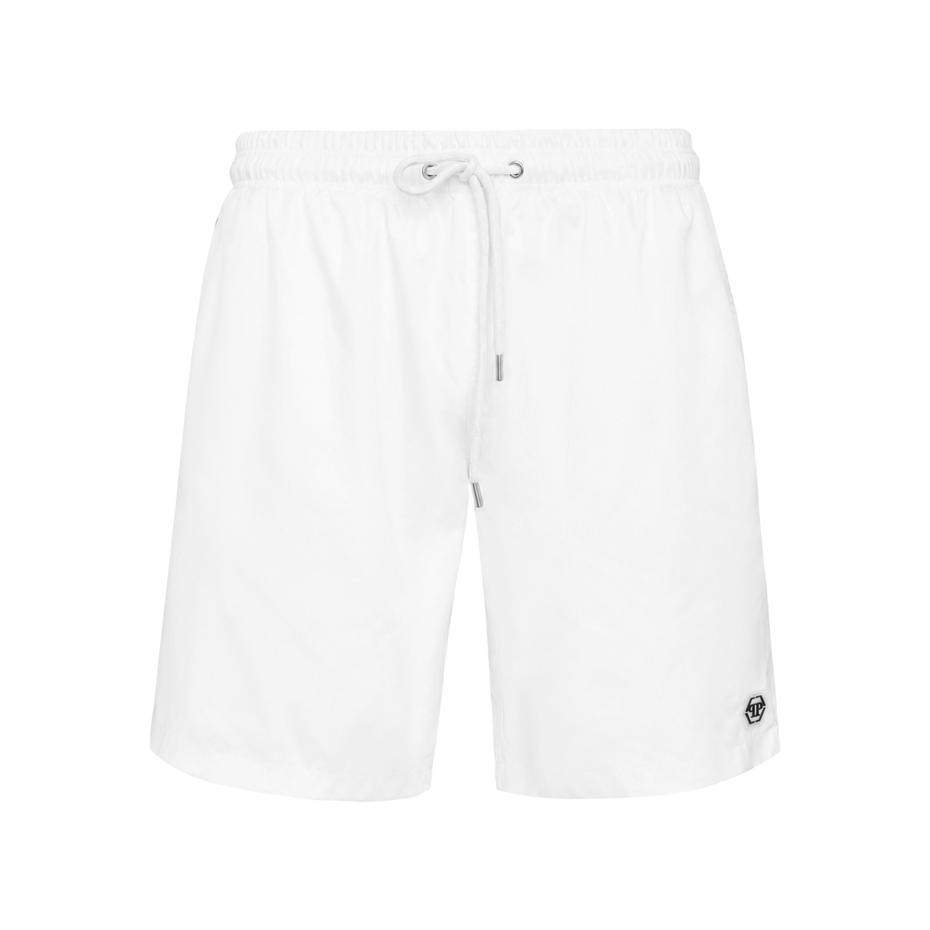 Pantaloneta Blanca Philipp Plein Pp Plaque