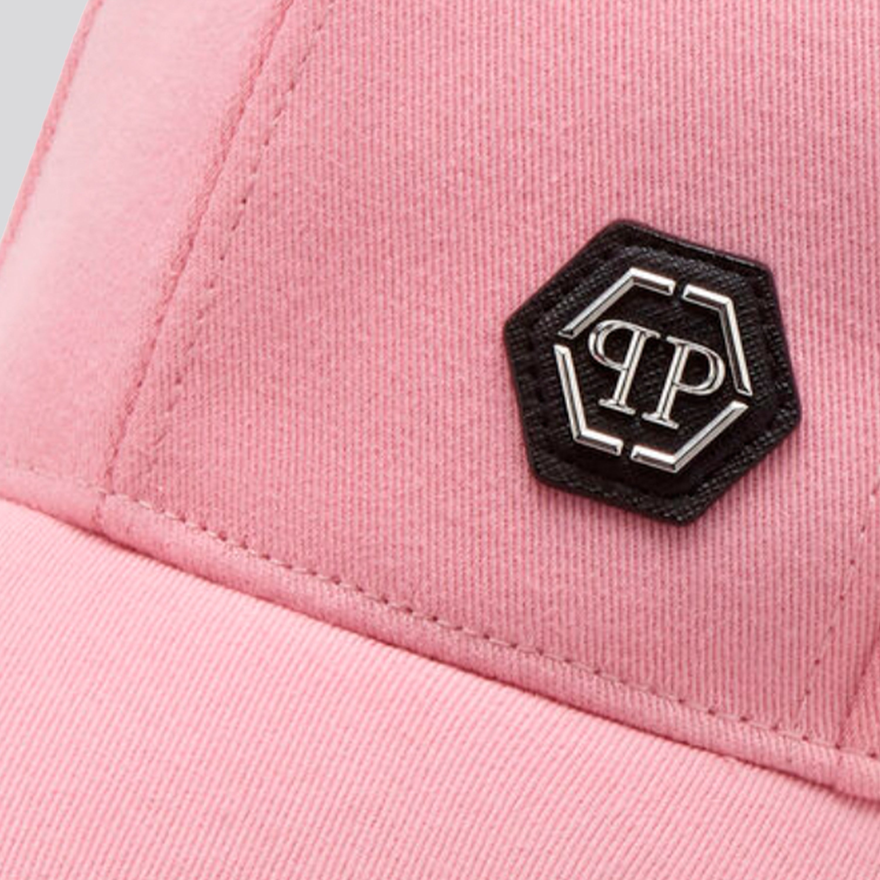 Gorra Rosado Philipp Plein Hexagon Plaque
