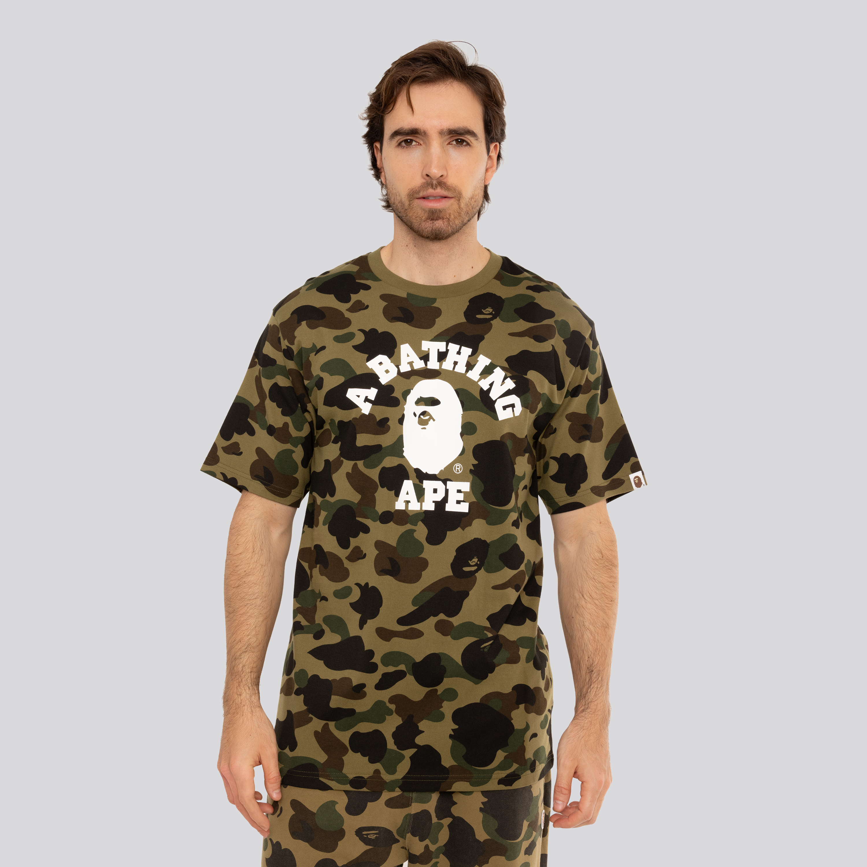 Camiseta Verde BAPE 1st Camo College