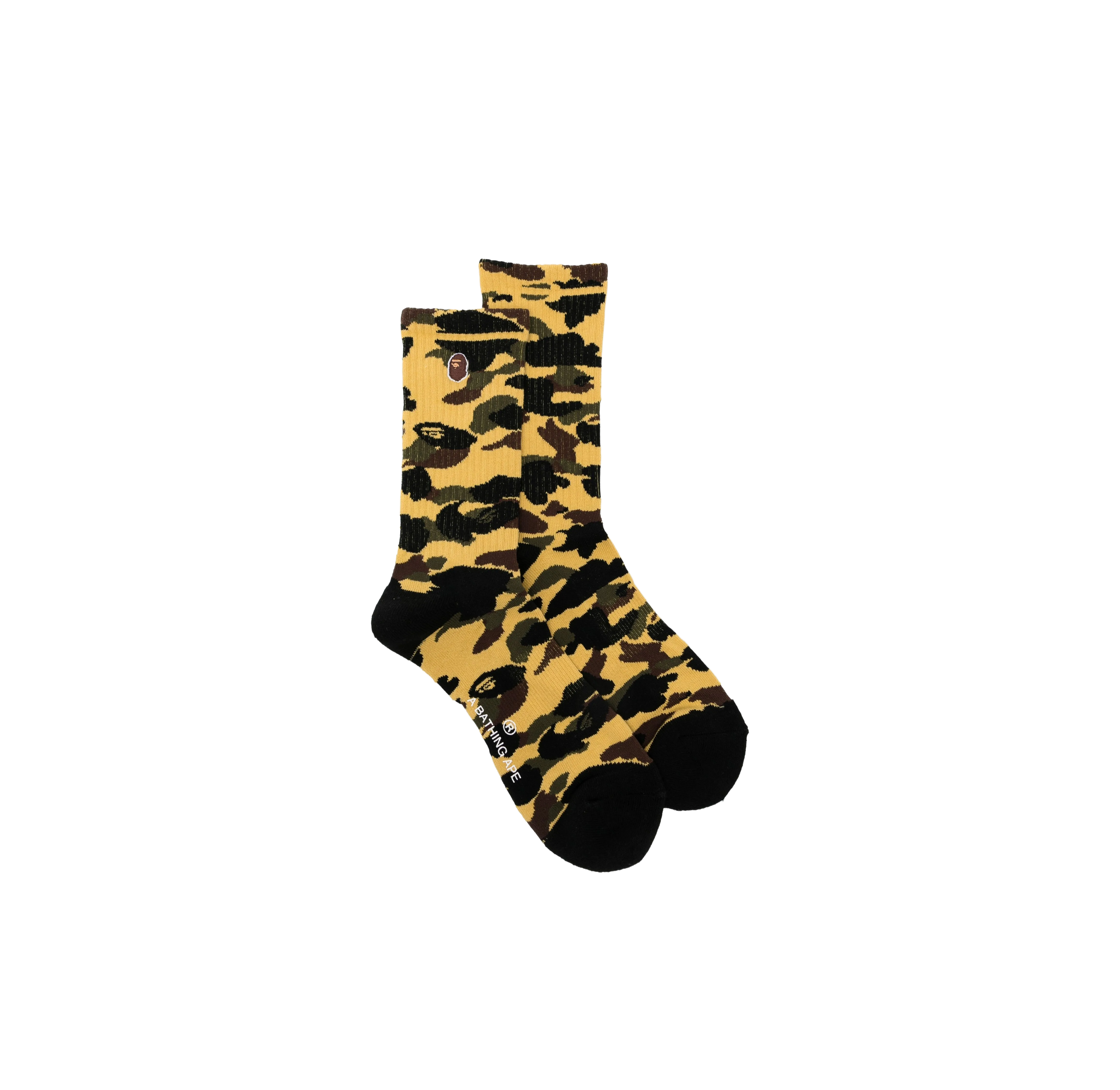 Medias Amarillas BAPE 1st Camo Ape Head