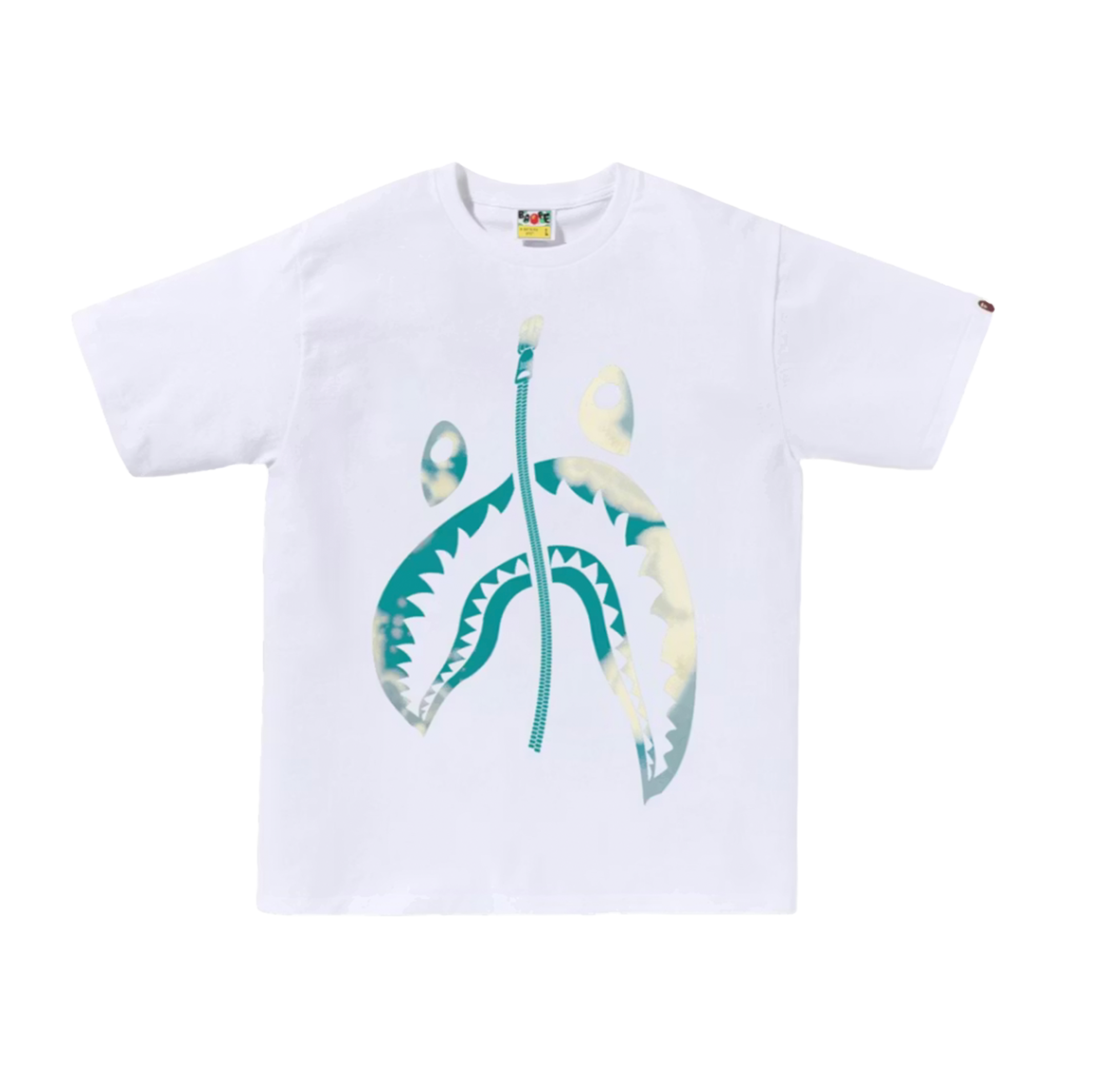 Camiseta Blanca BAPE Dyw Twist Shark