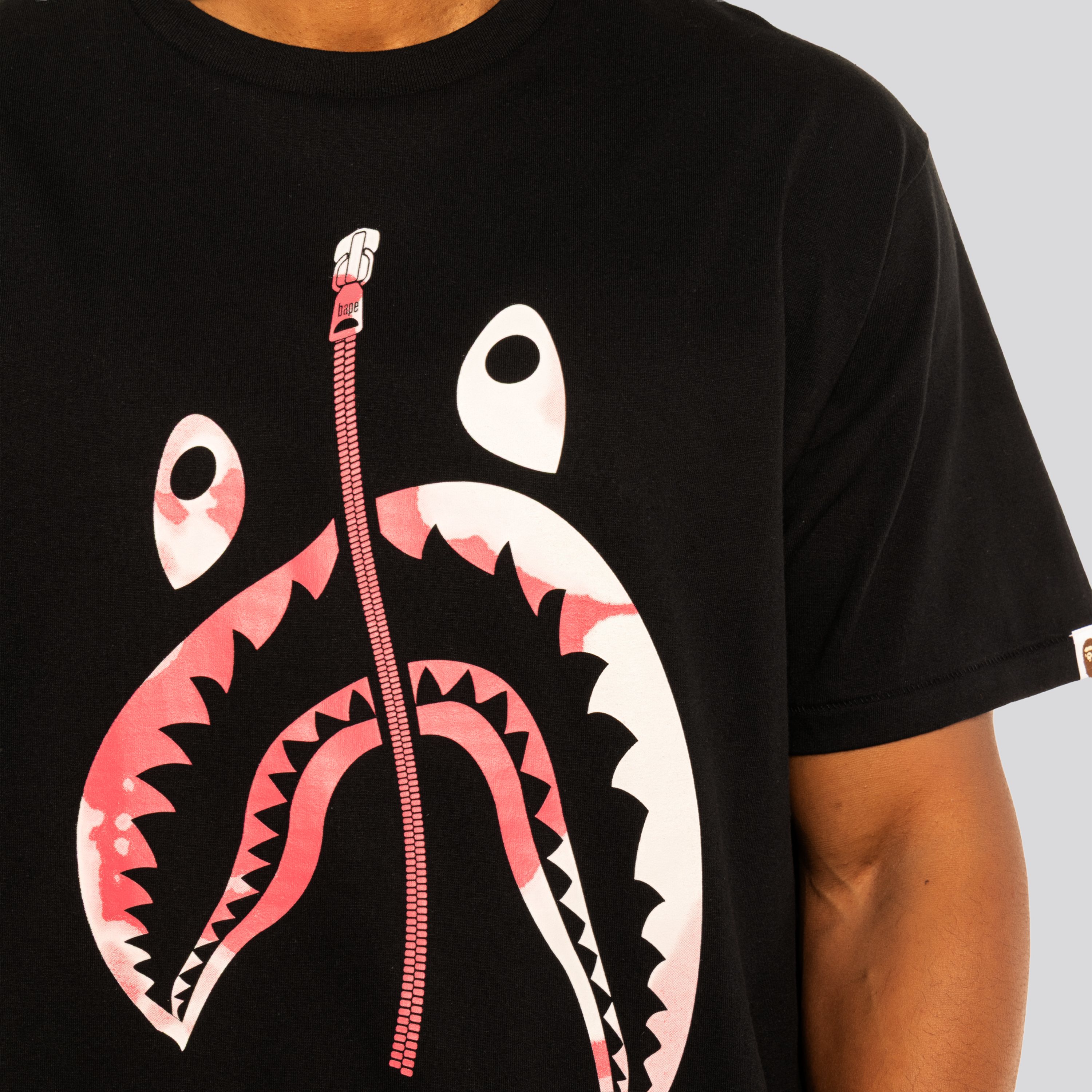 Camiseta Negra BAPE Dyw Twist Shark