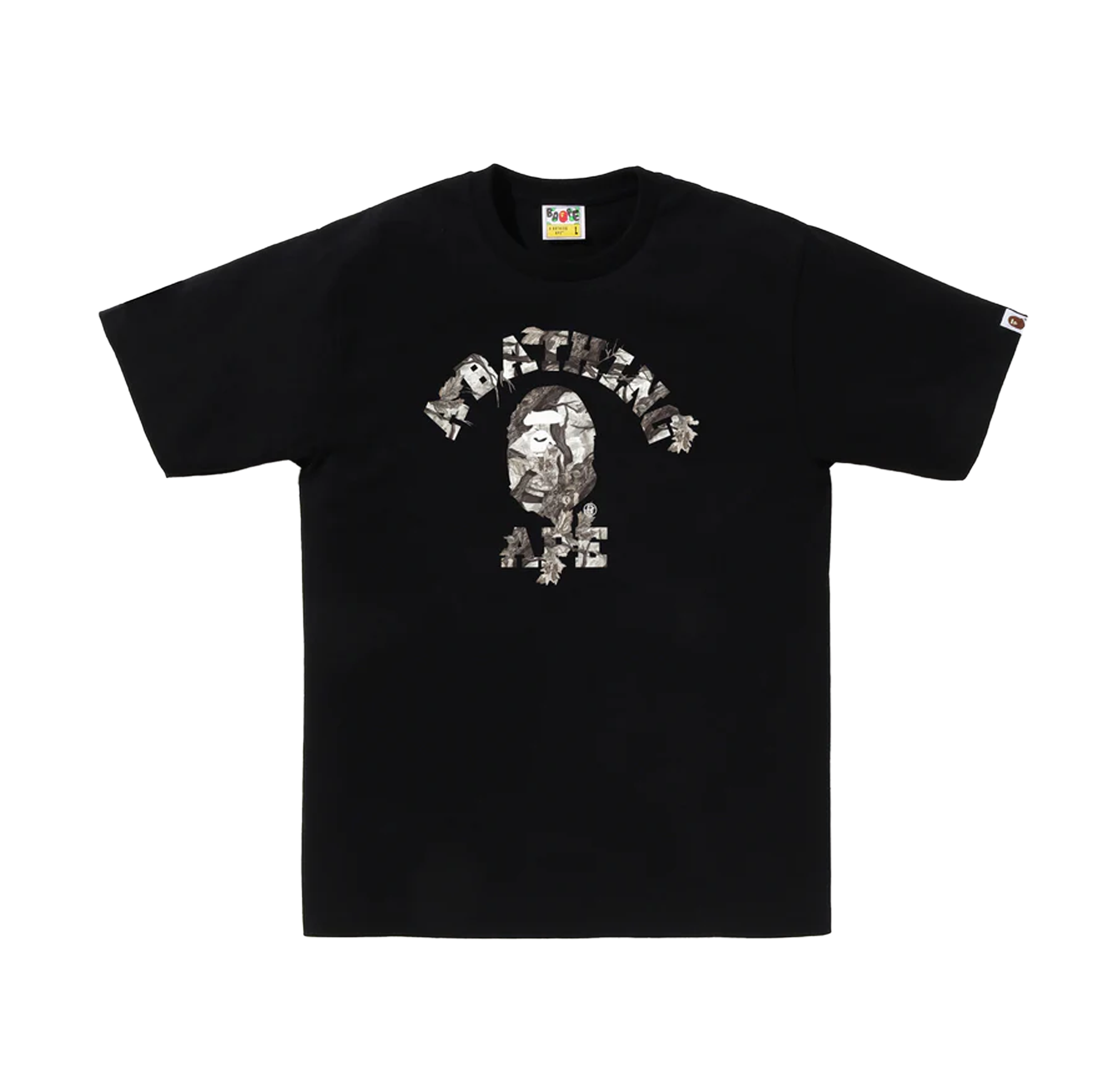 Camiseta Negra BAPE Tree Edge Camo