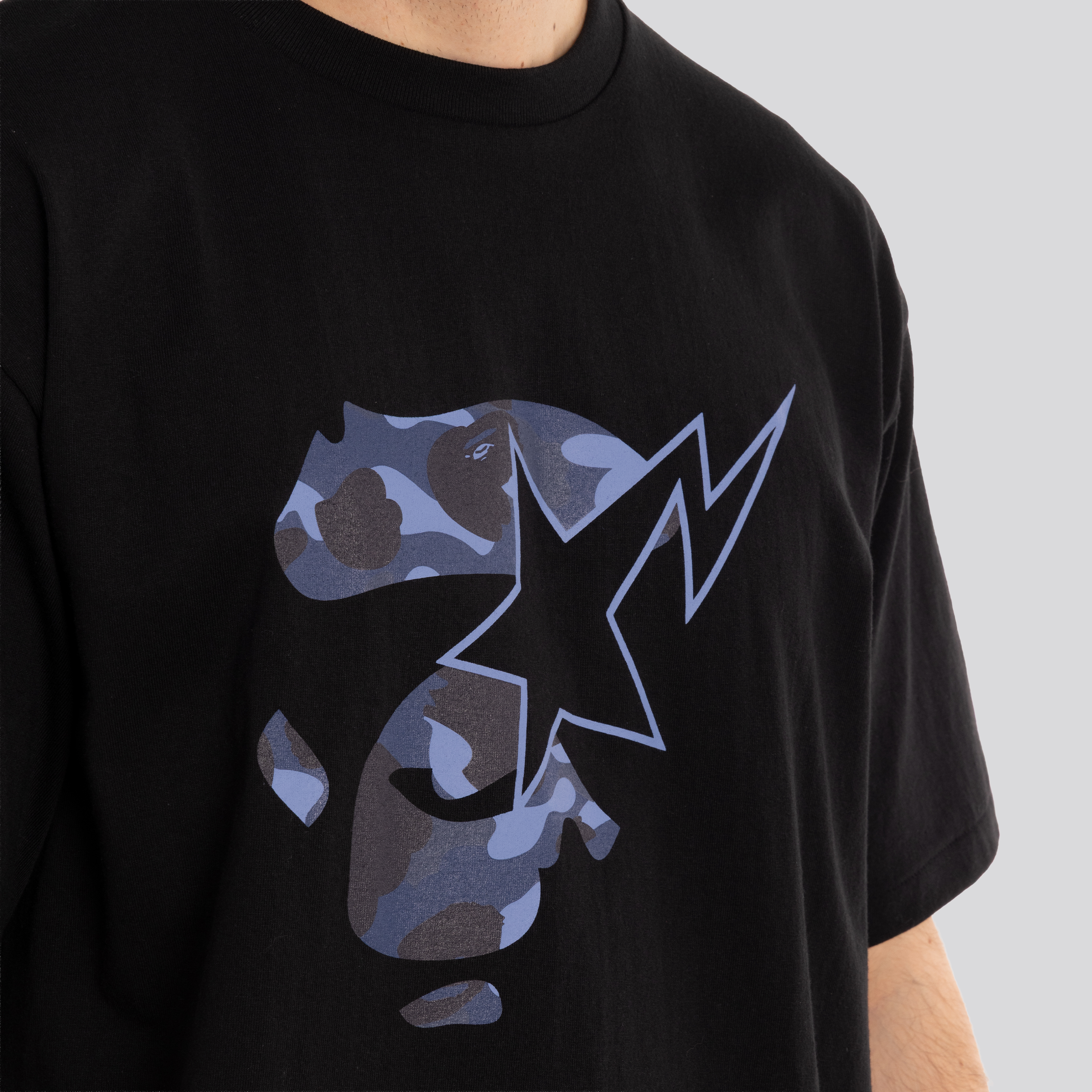 Camiseta Blanca BAPE Ape Face Star