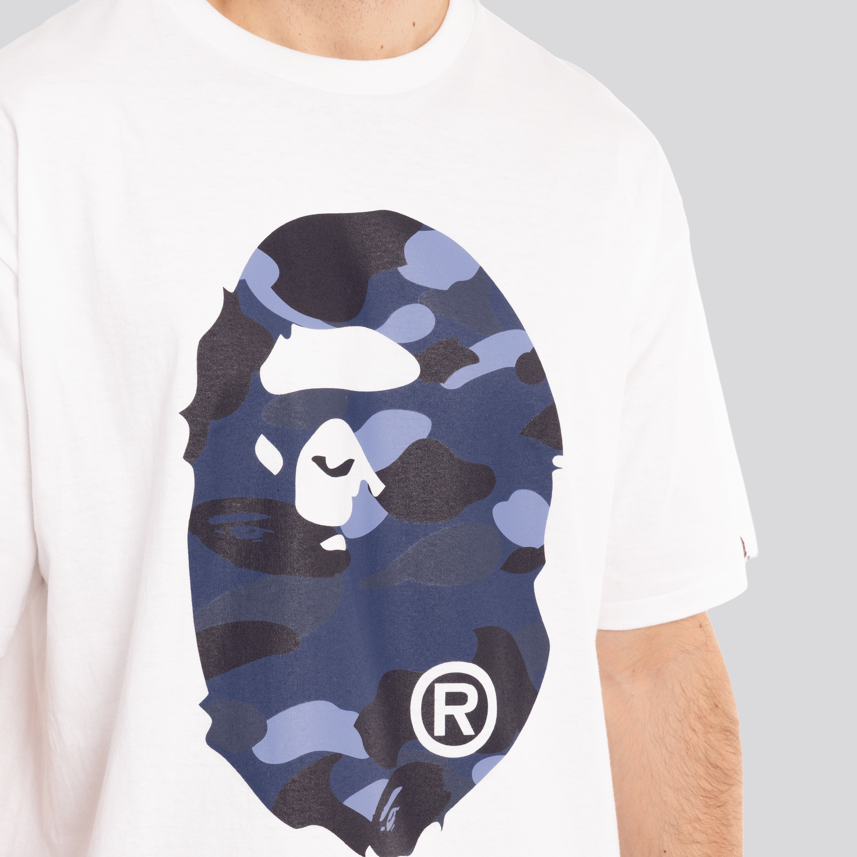 Camiseta Blanca BAPE Camo Big Ape Head