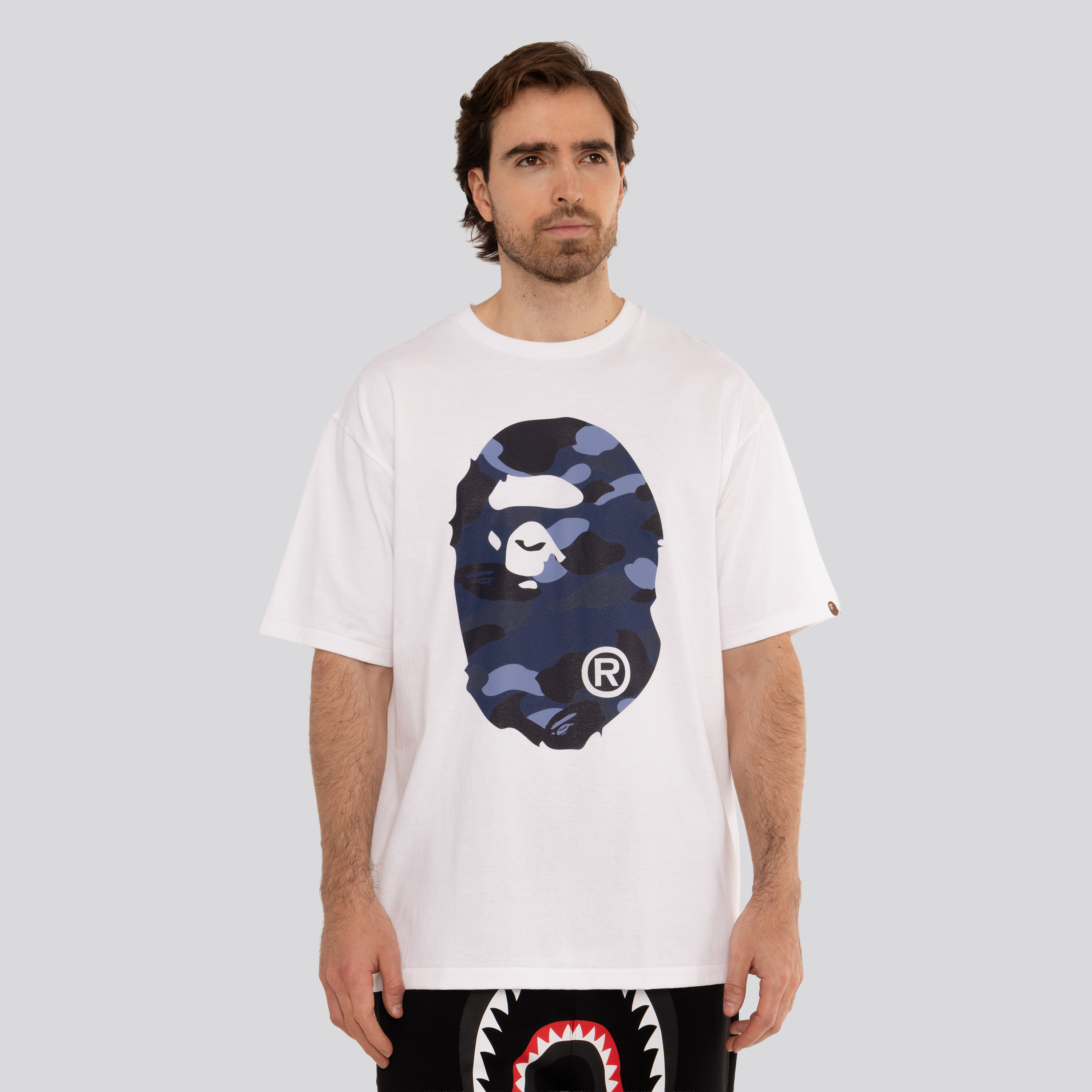 Camiseta Blanca BAPE Camo Big Ape Head