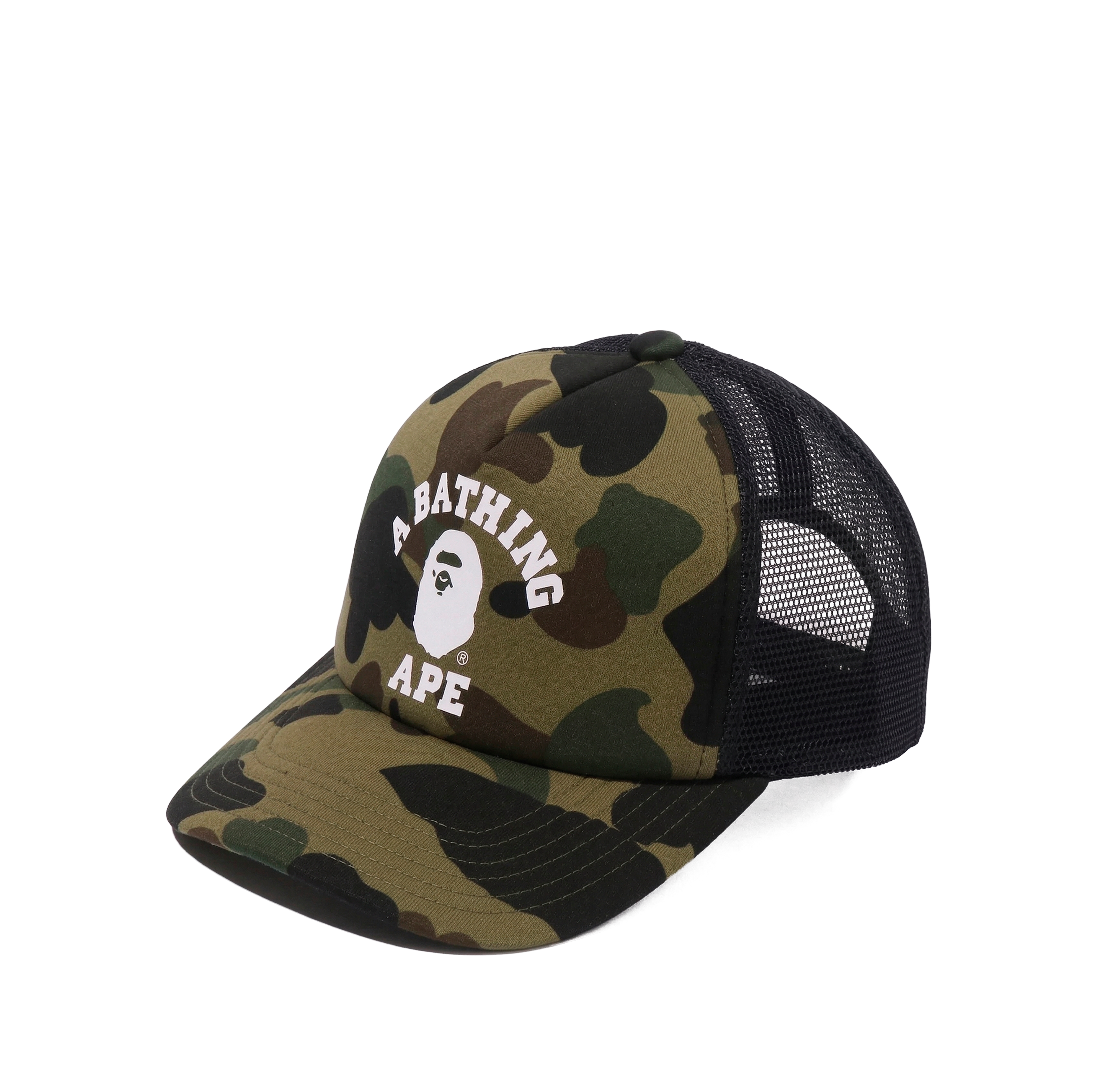 Gorra Verde BAPE 1st Camo College Mesh
