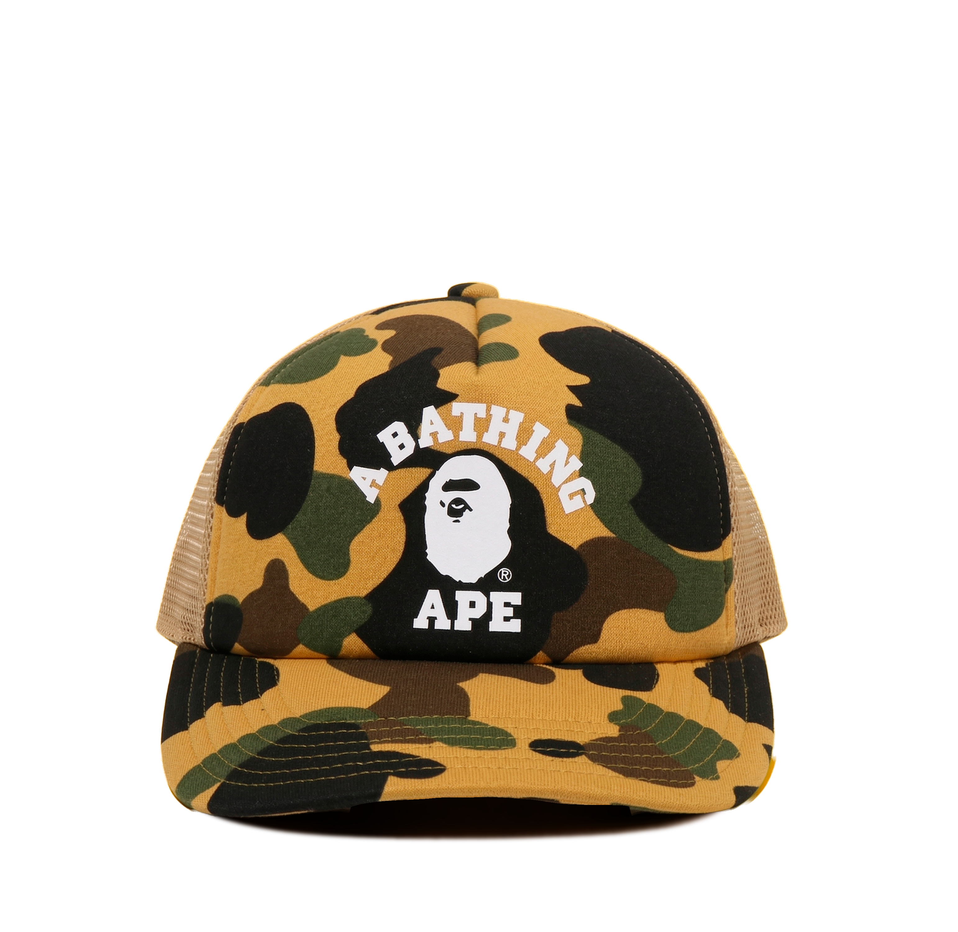 Gorra Amarillo BAPE 1st Camo College Mesh