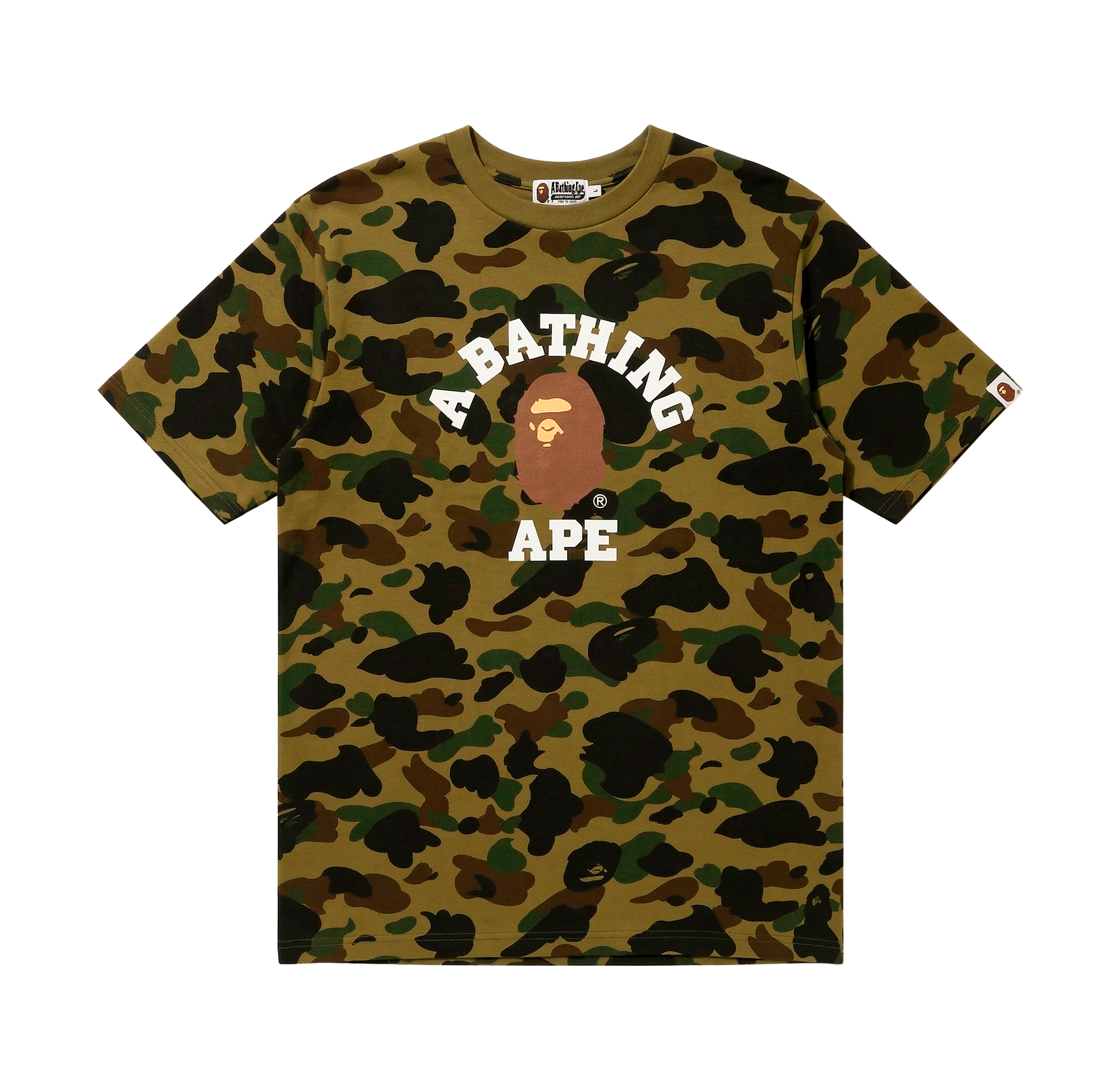 Camiseta Verde BAPE Camo 1st College