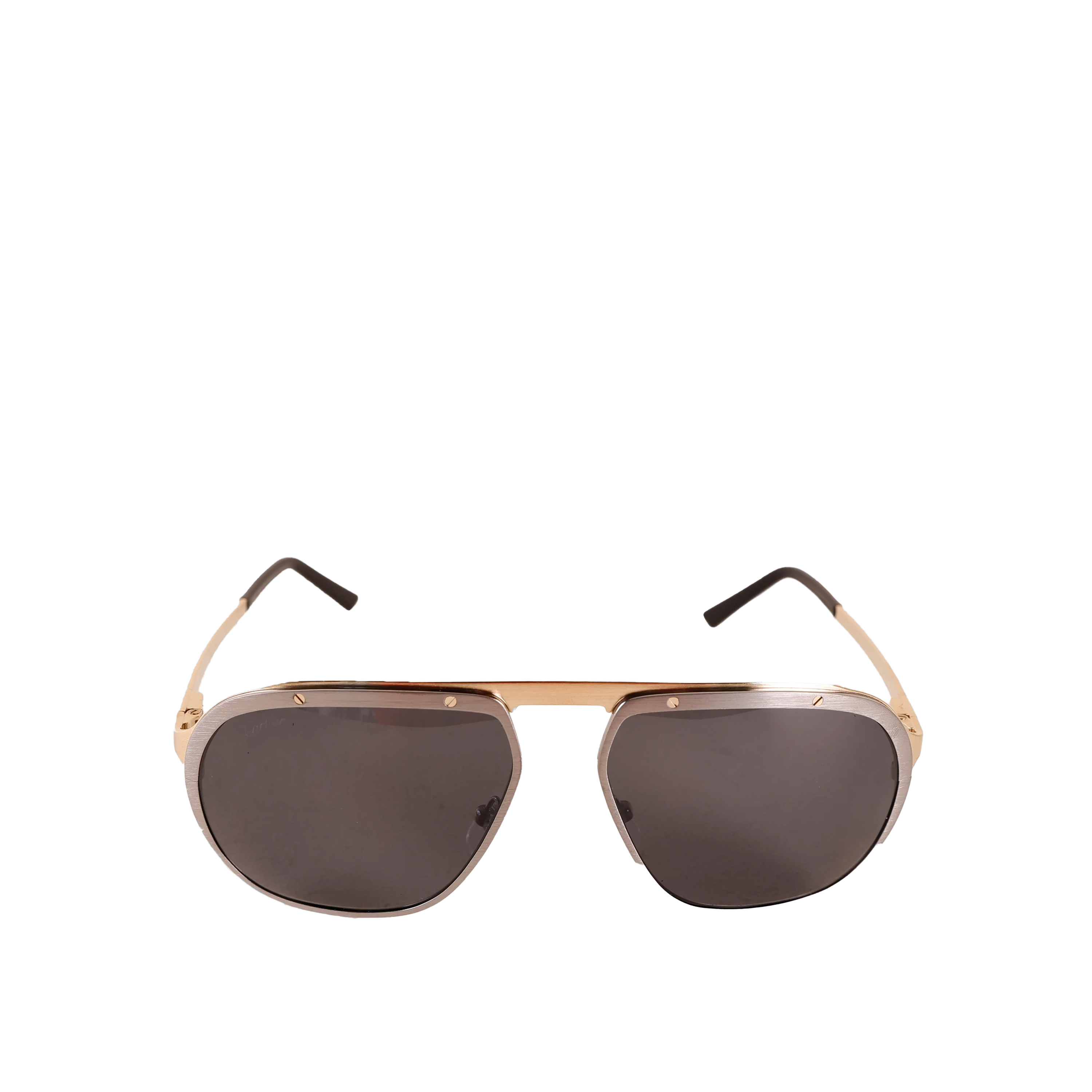 Gafas de Sol Plateadas Metal Cartier