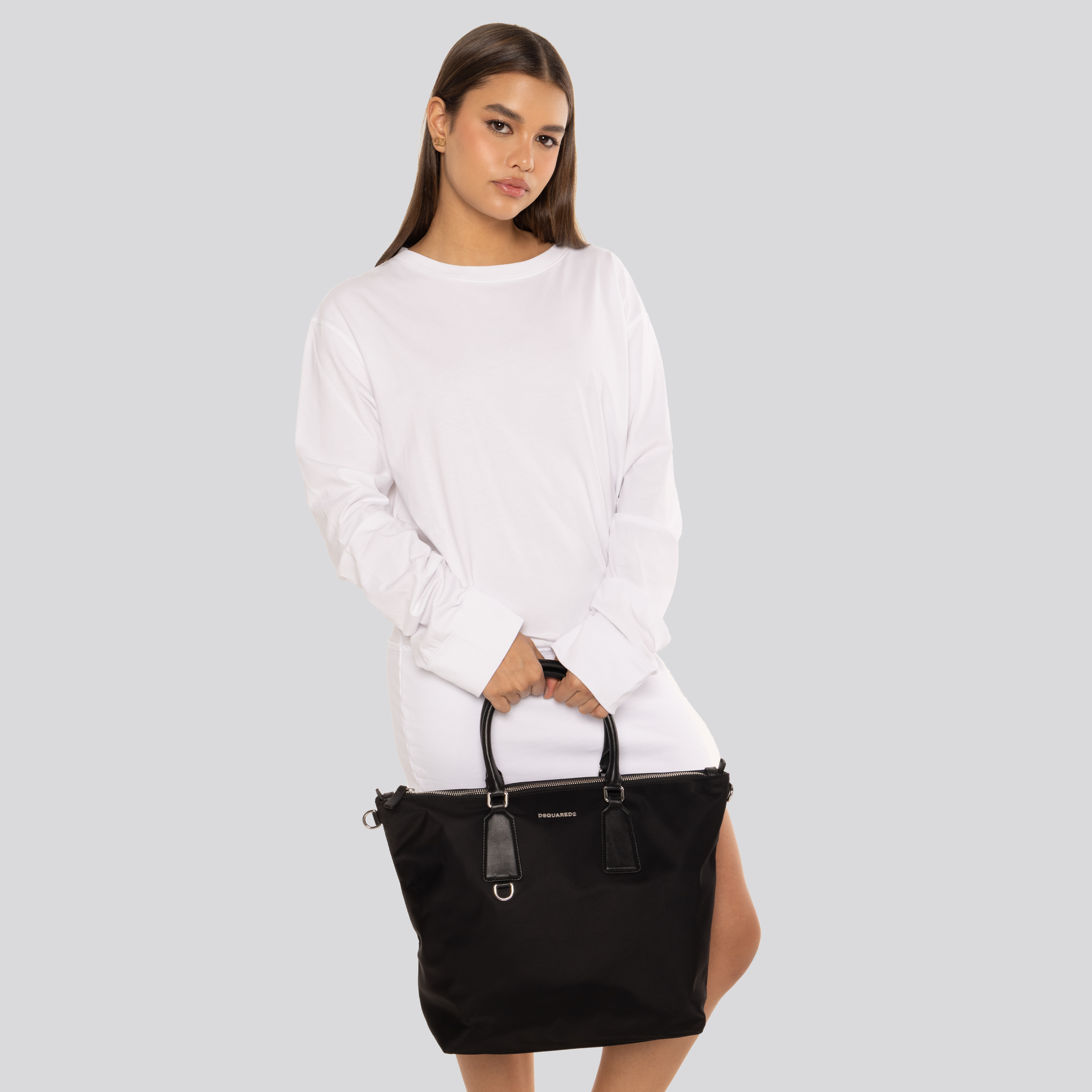 Cartera Negra Dsquared2 Logo