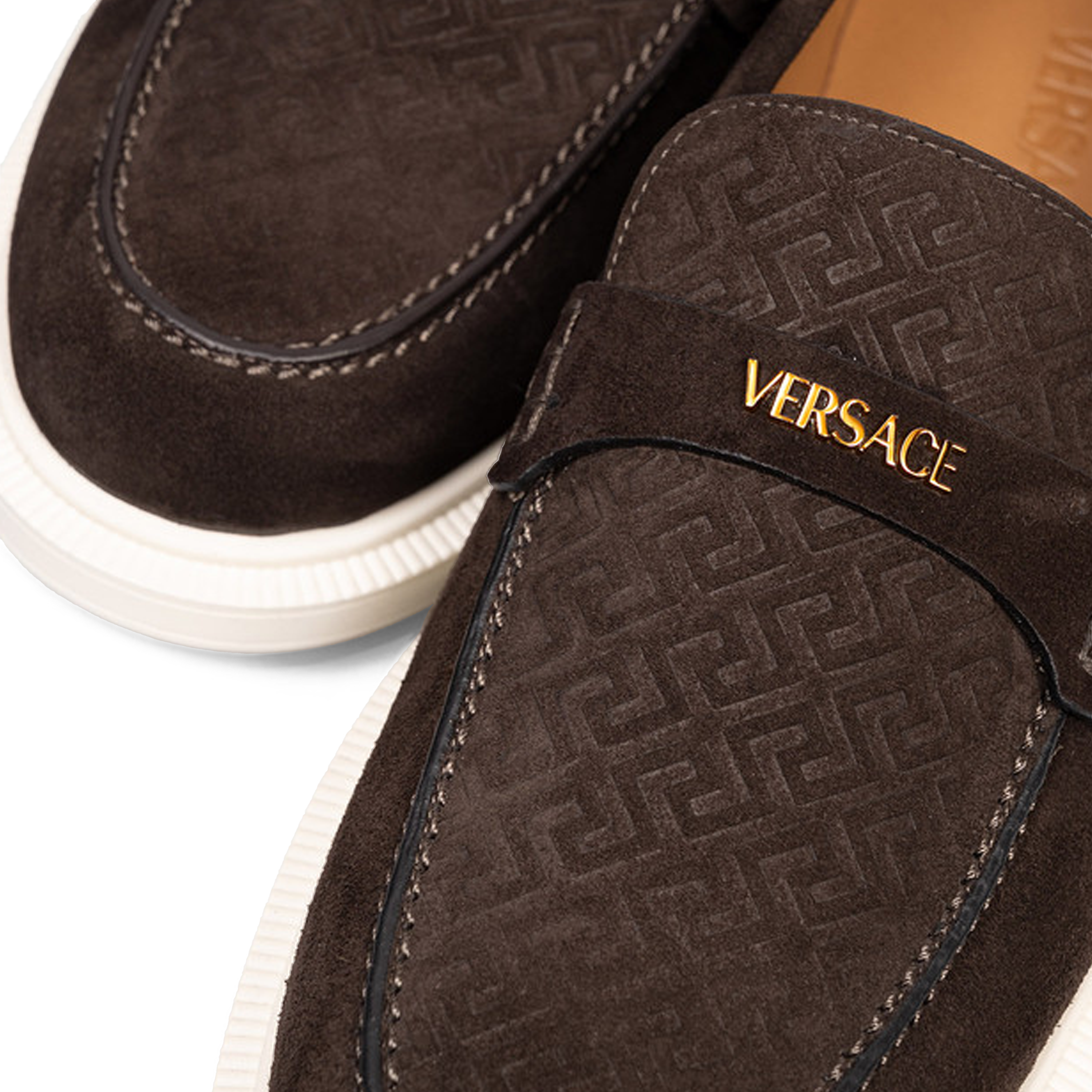 Mocassine Café Versace Giuliano