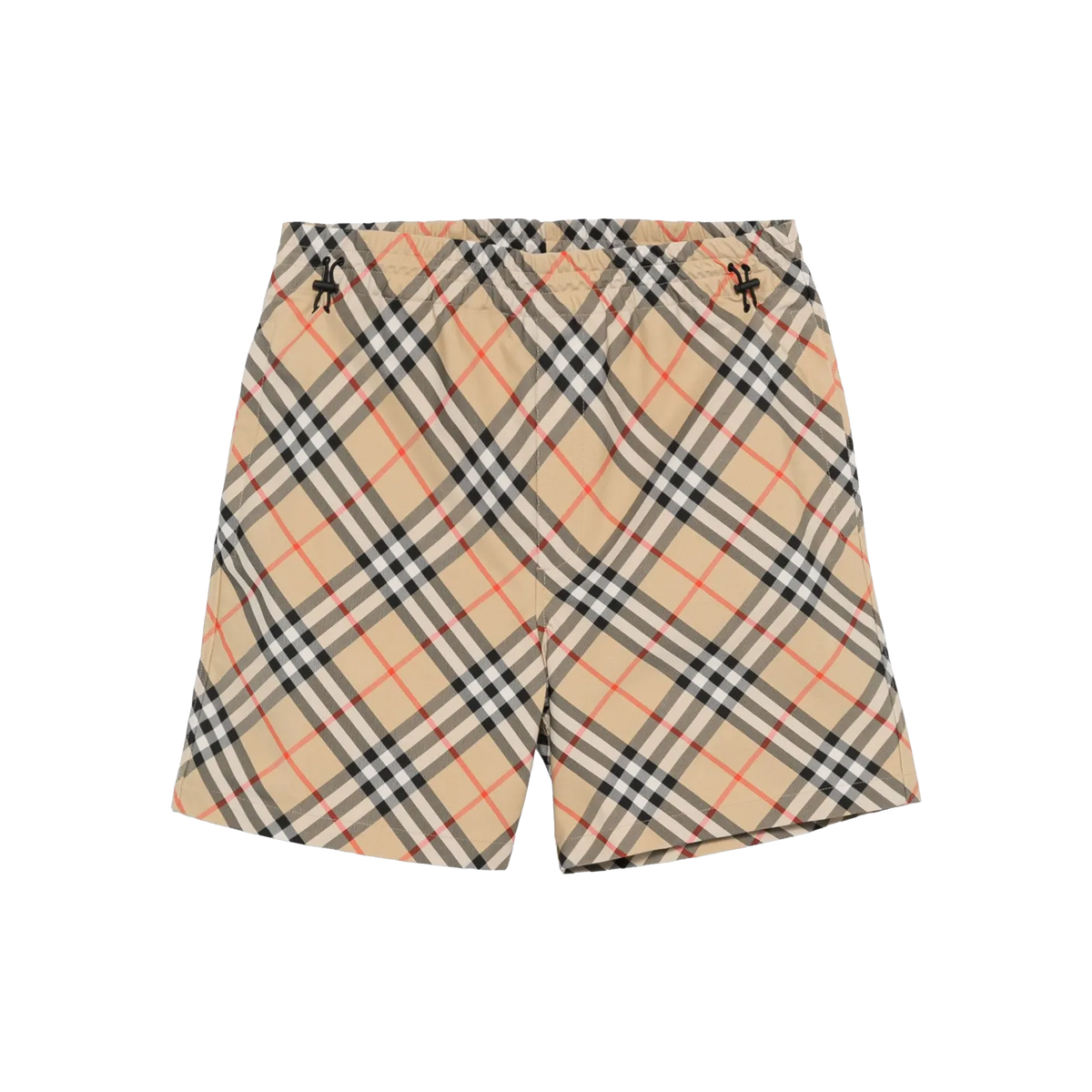 Short Beige Burberry Vintage Check