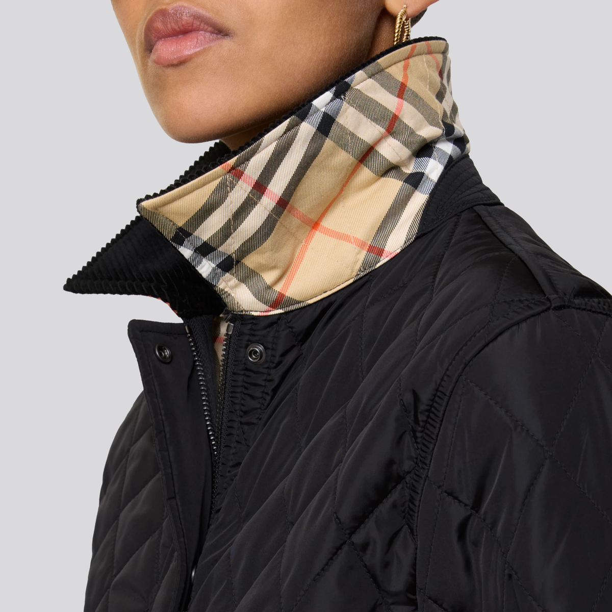 Chaqueta Negra Burberry Quilted