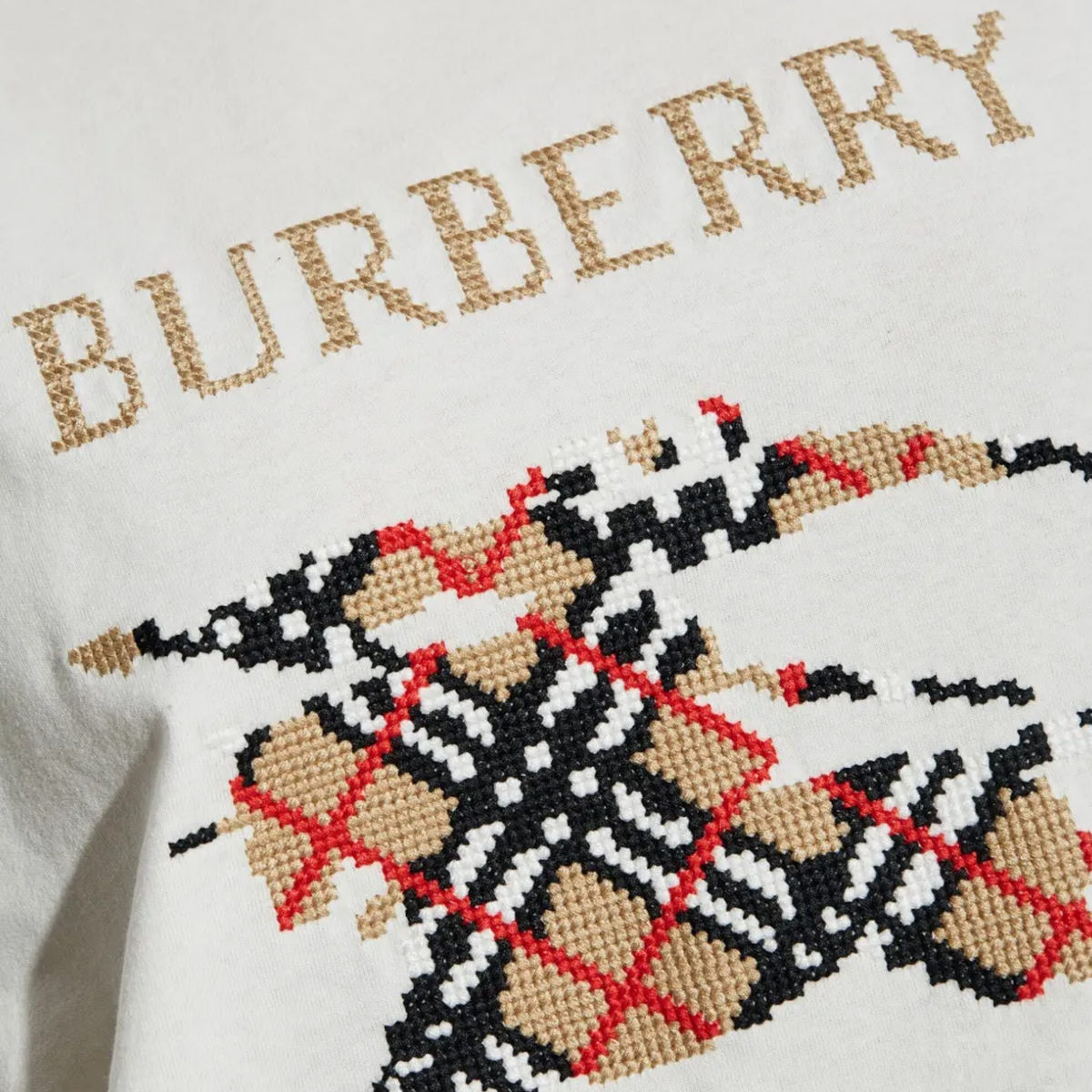 Camiseta Blanca Burberry Horse Logo