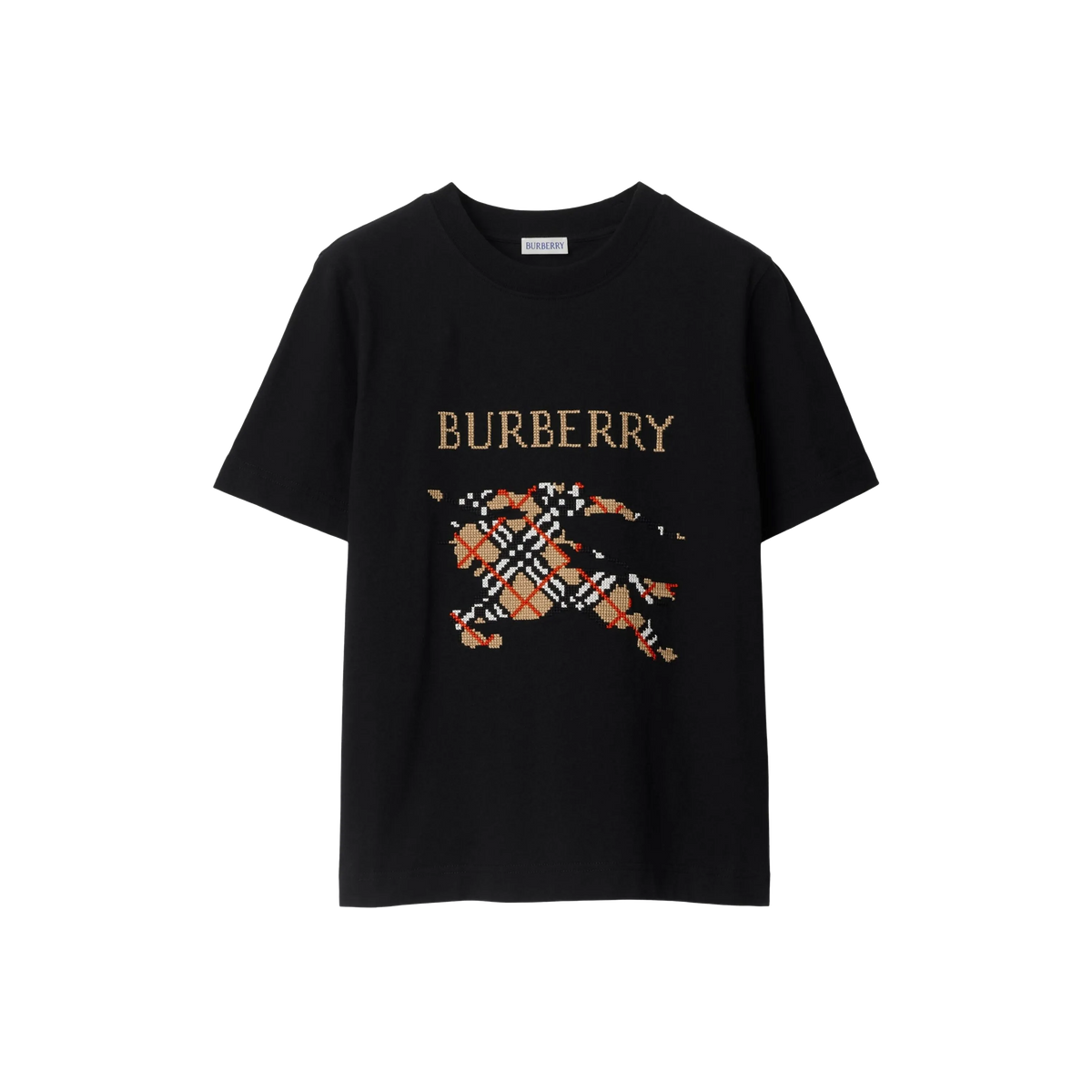 Camiseta Negra Burberry Horse Logo