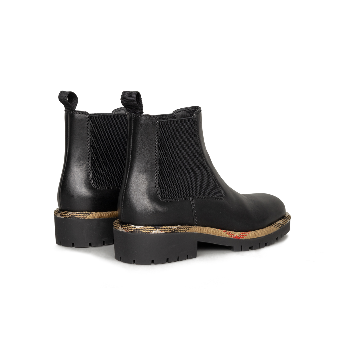 Botas Negras Burberry Chelsea