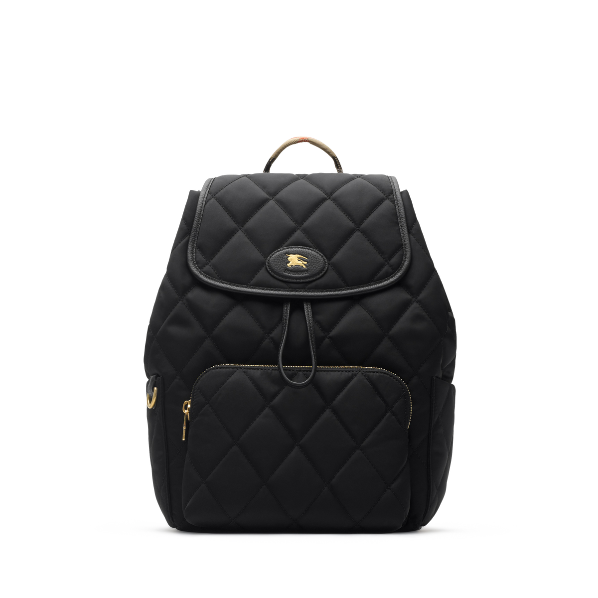 Mochila Negra Burberry Horseshoe