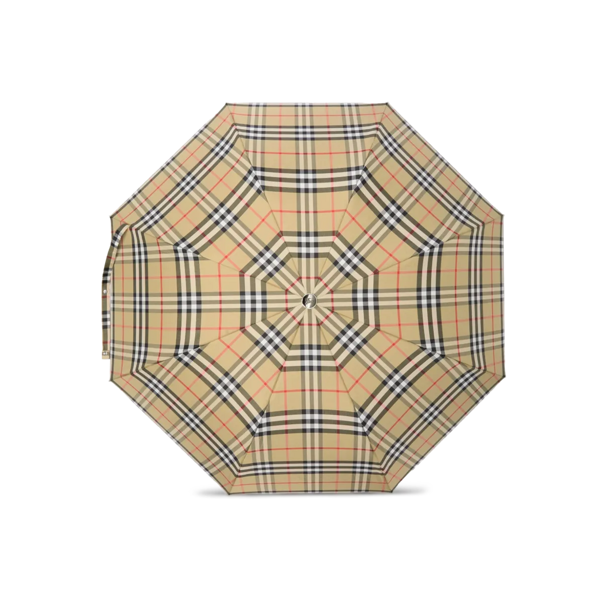 Sombrilla Beige Burberry Check Plegable