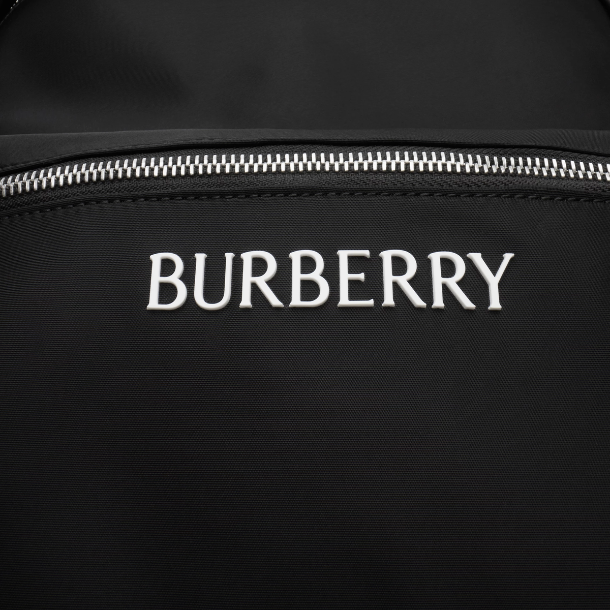 Mochila Negra Burberry Nylon Logo