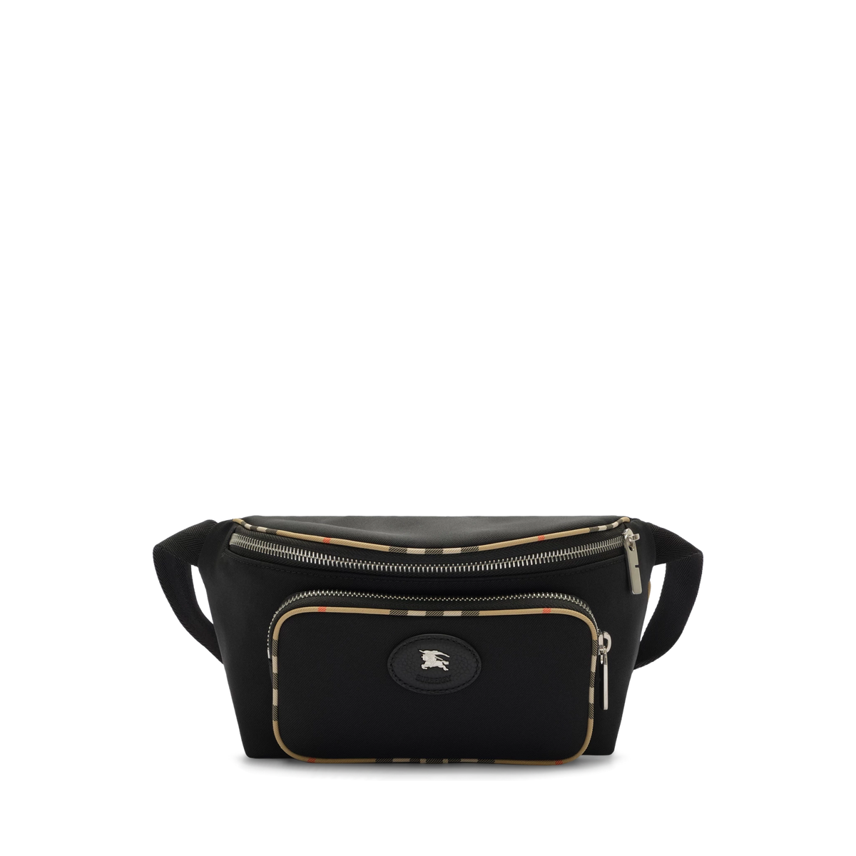 Canguro Negro Burberry Check Trim