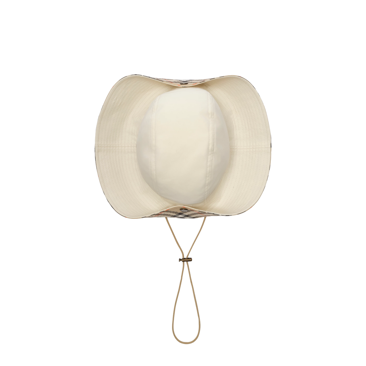 Sombrero Blanco Burberry Check Reversible