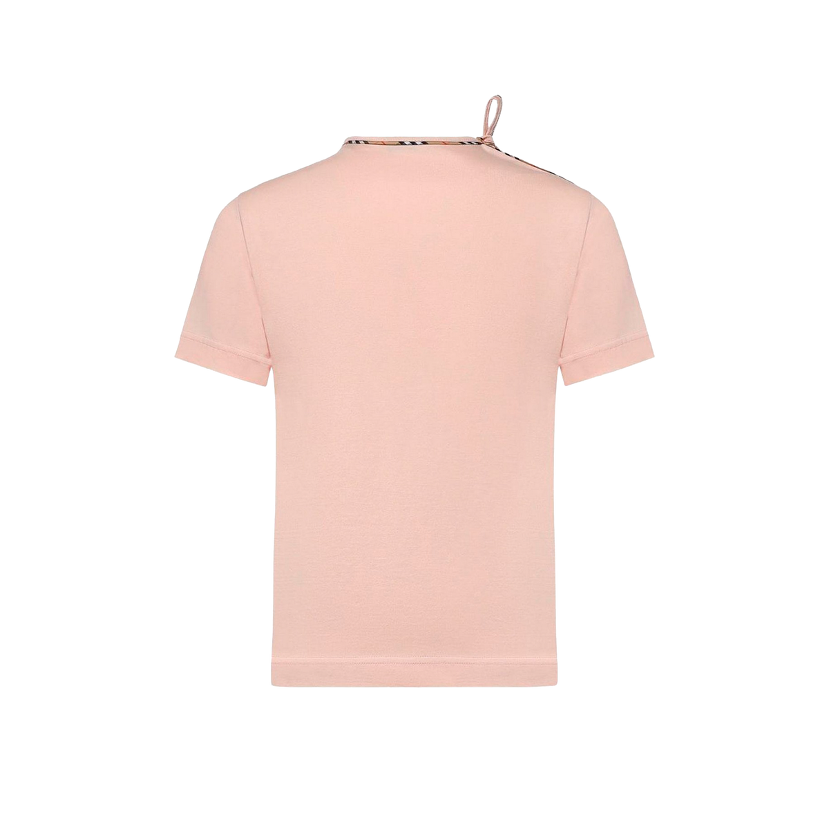 Camiseta Rosada Burberry Check Trim