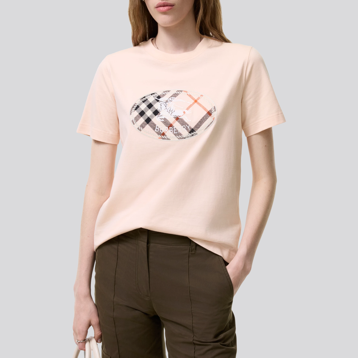 Camiseta Rosada Burberry Knight Check