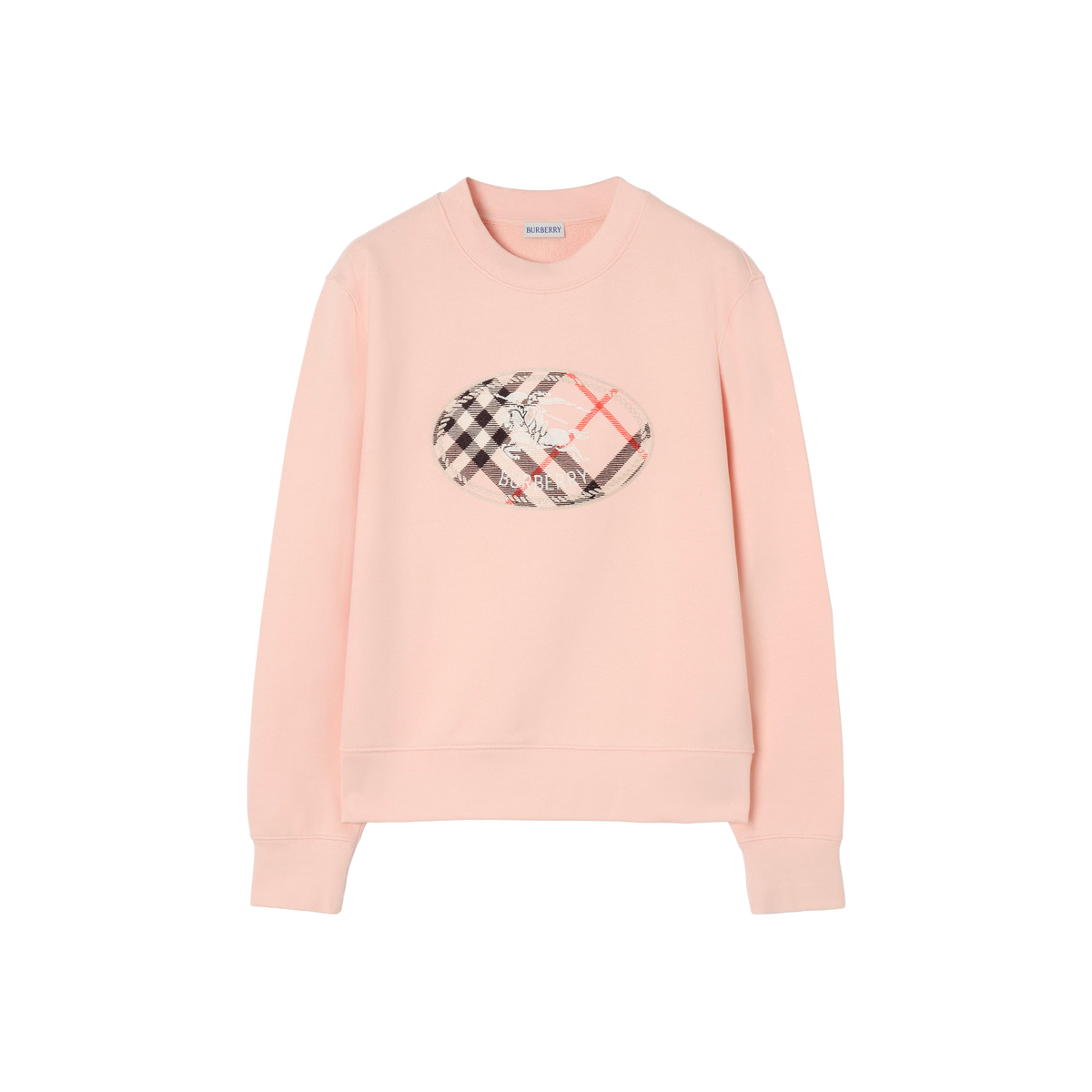 Buzo Rosado Burberry Check Knight Stamp
