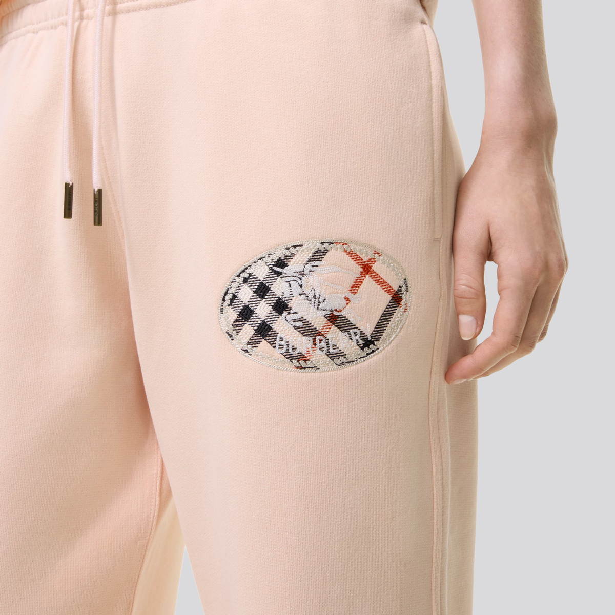 Sudadera Rosada Burberry Check Knight Stamp