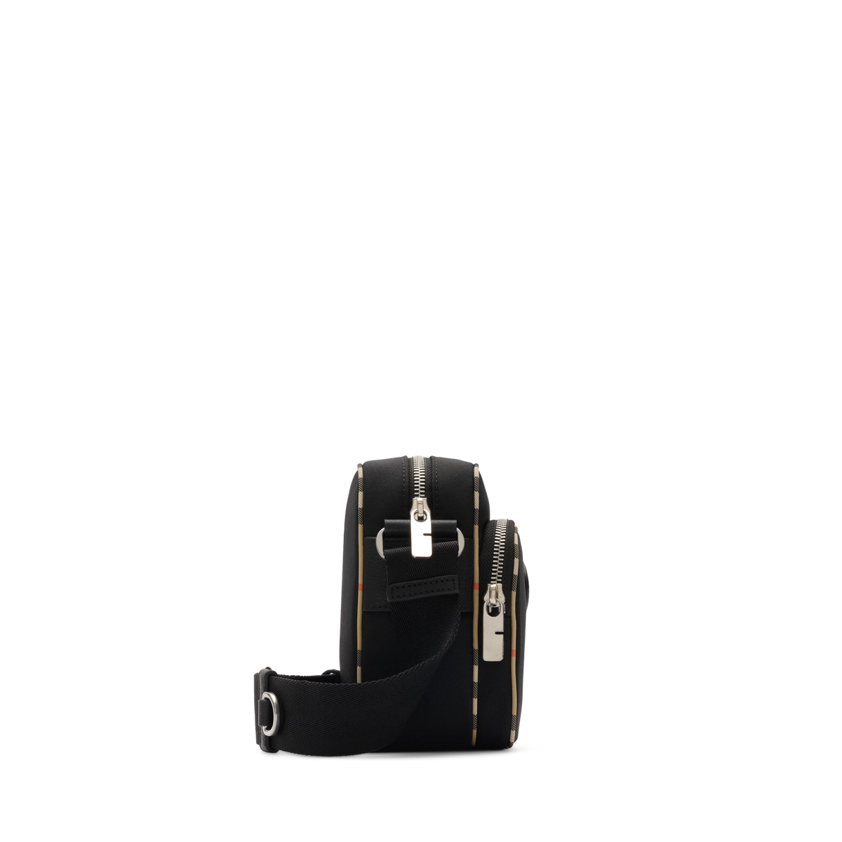 Bolso Negro Burberry Check Trim