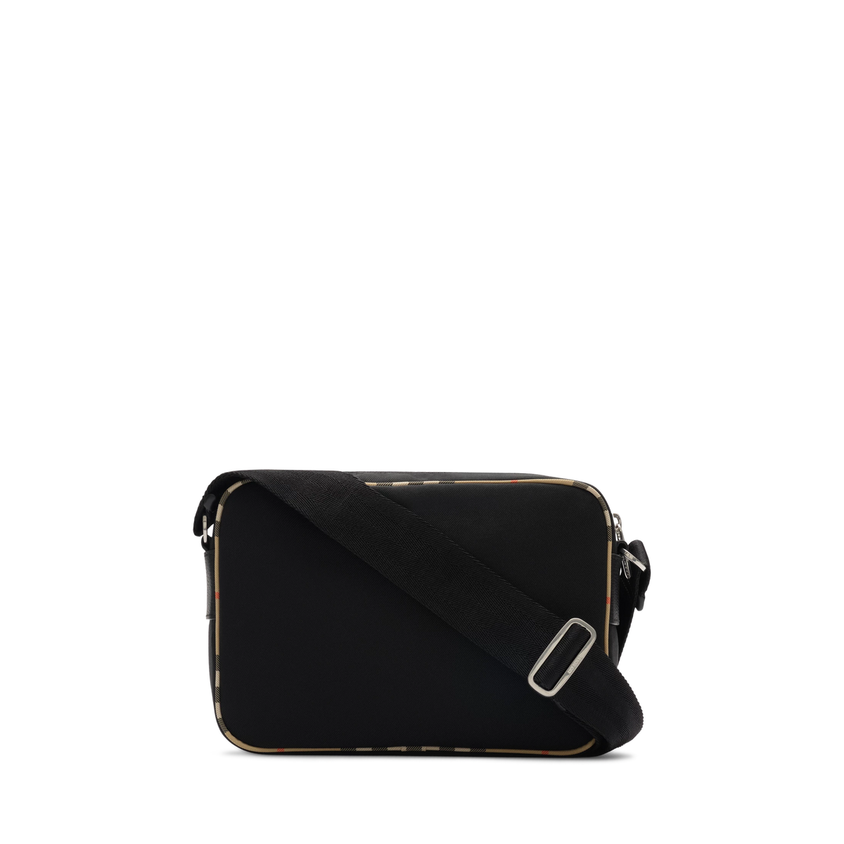 Bolso Negro Burberry Check Trim