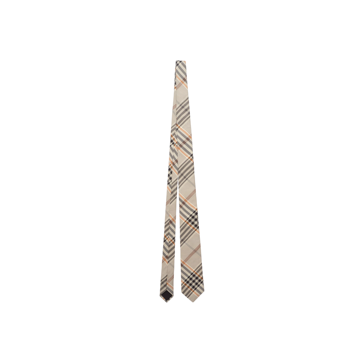 Corbata Gris Burberry Check Silk