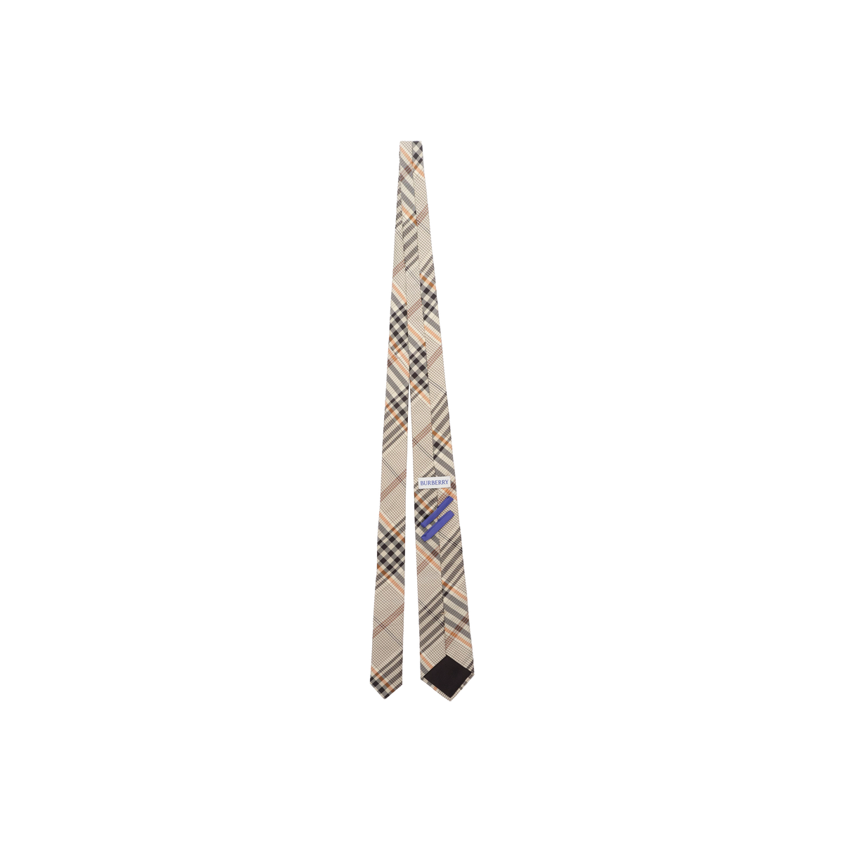 Corbata Gris Burberry Check Silk