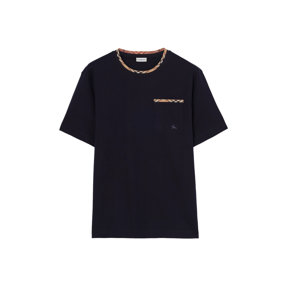 Camiseta Negra Burberry Vintage Check Pocket