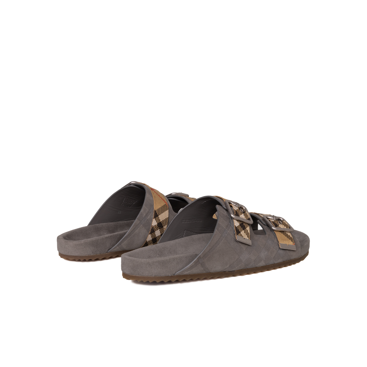 Sandalias Grises Burberry Vintage Check