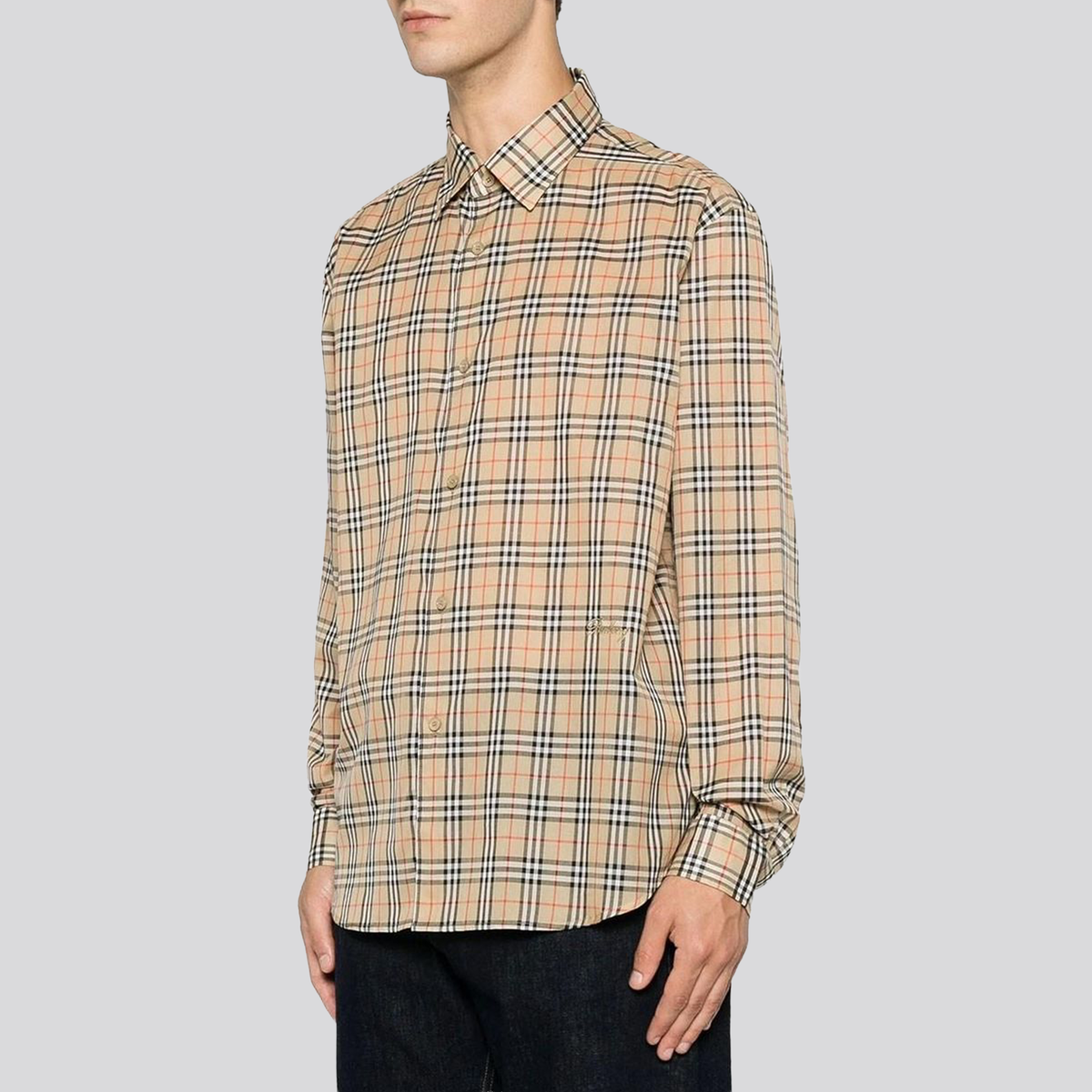 Camisa Beige Burberry Vintage Check