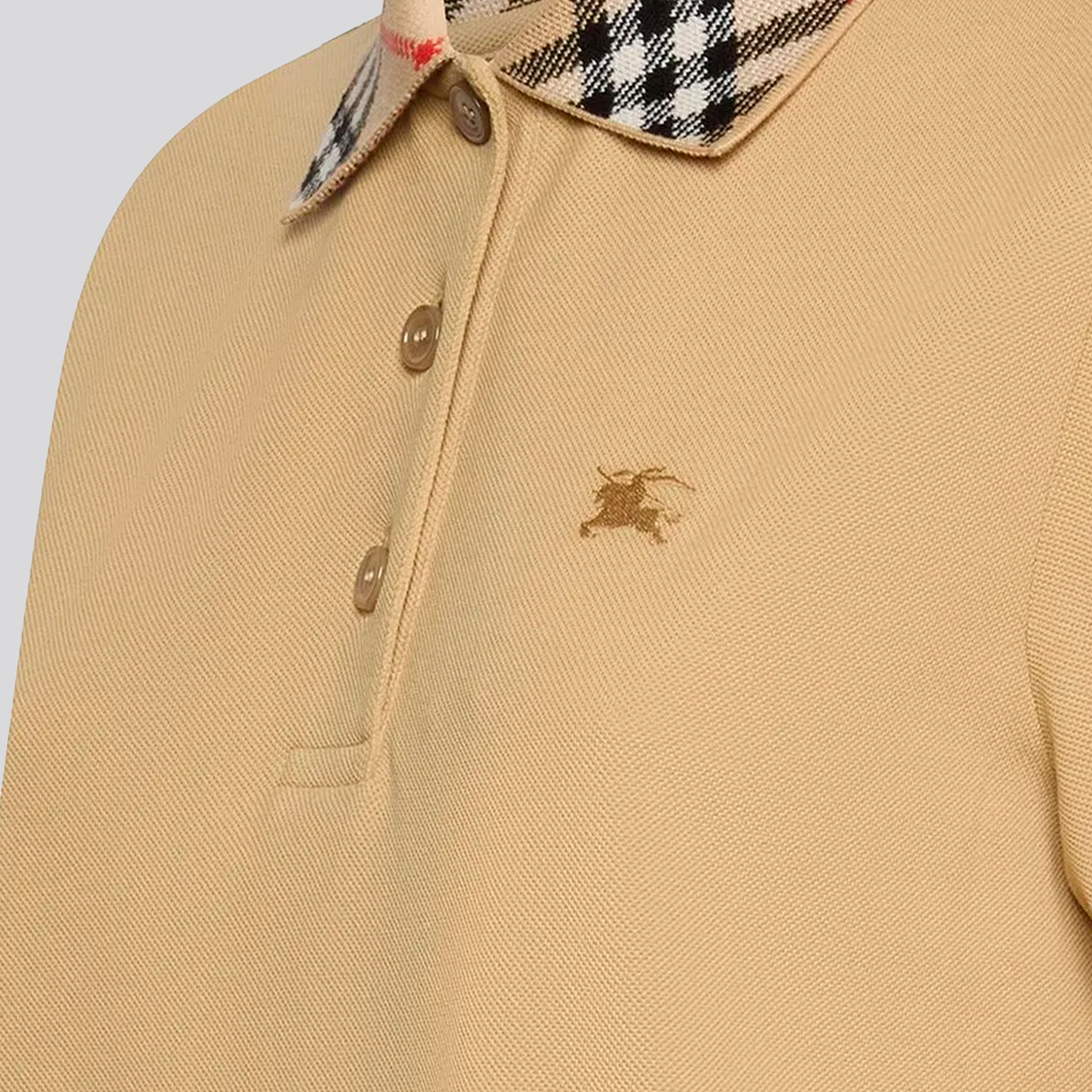 Vestido Gris Burberry Polo Check