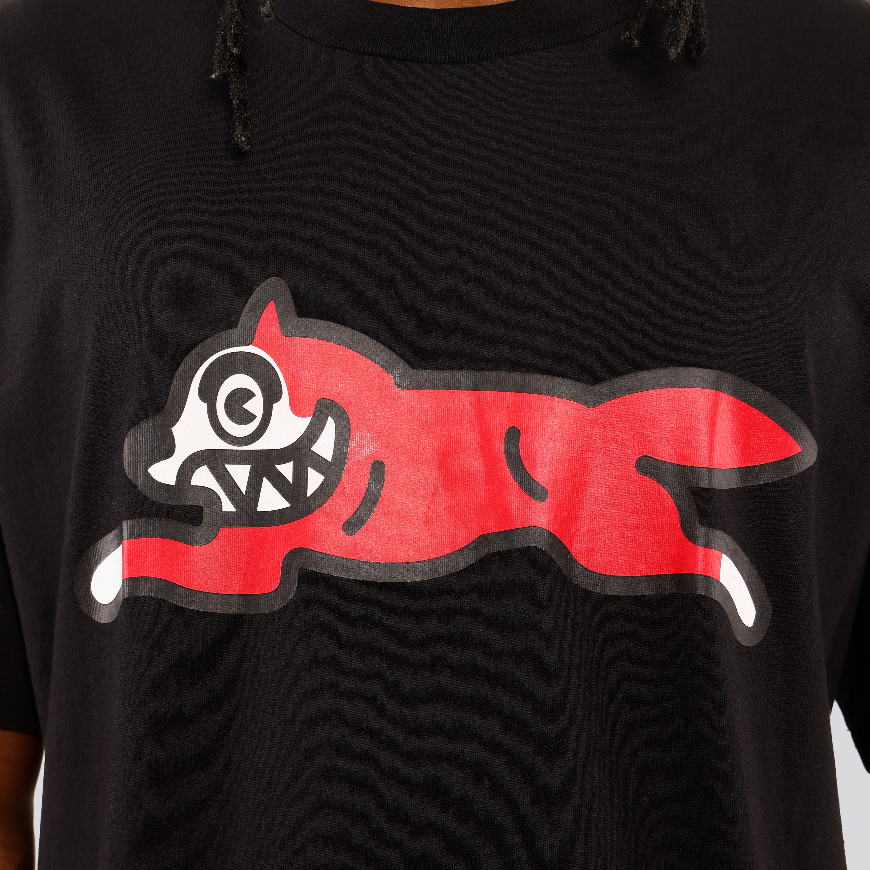 Camiseta Negra Ice Cream Running Dog