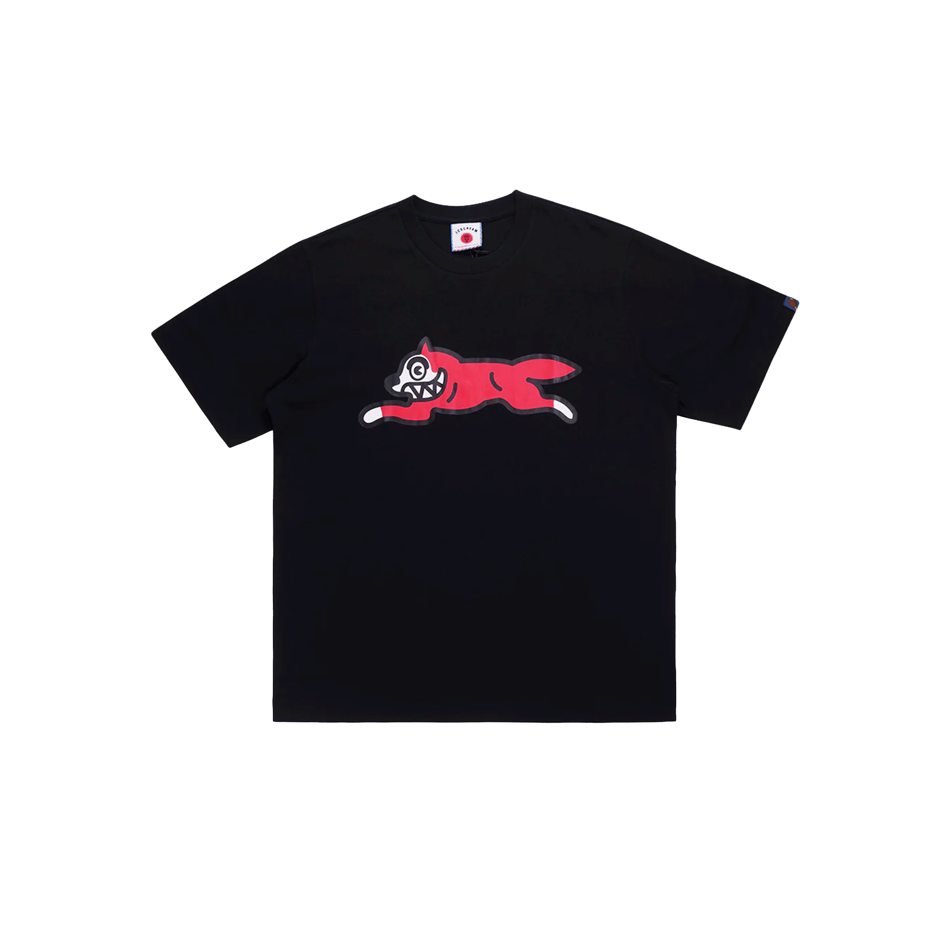 Camiseta Negra Ice Cream Running Dog