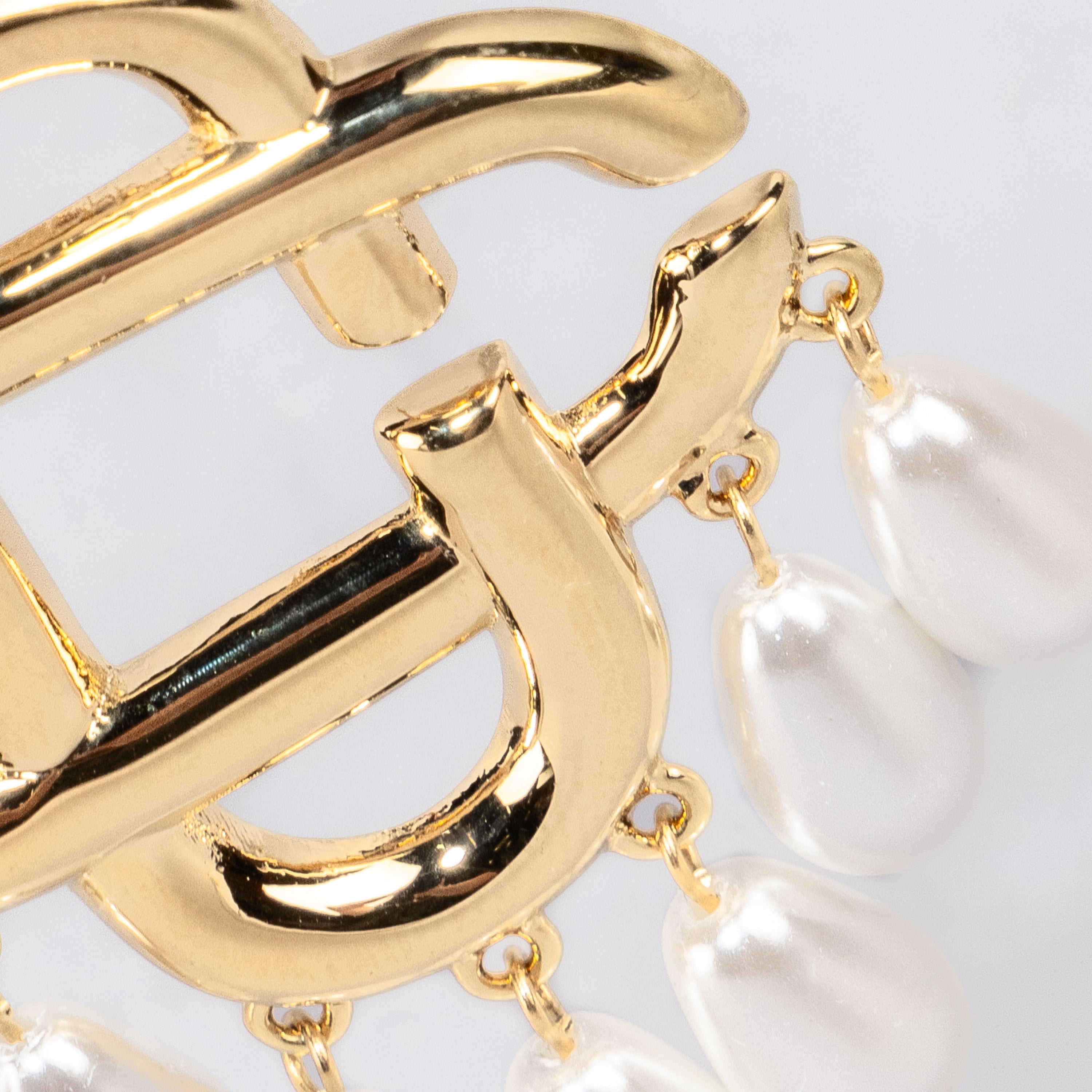 Aretes Dorado Casablanca Pearl Drop